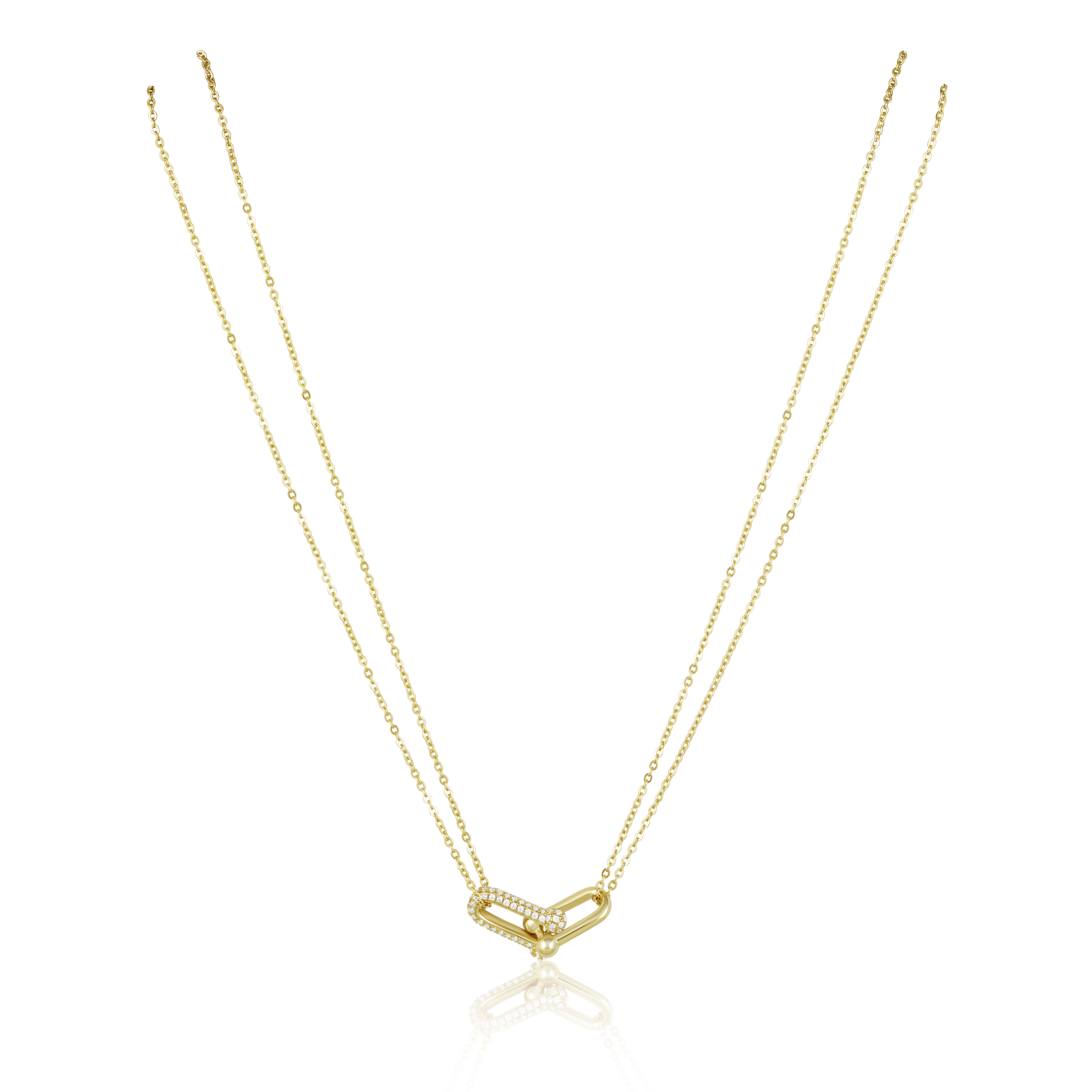 Link Pave Necklace