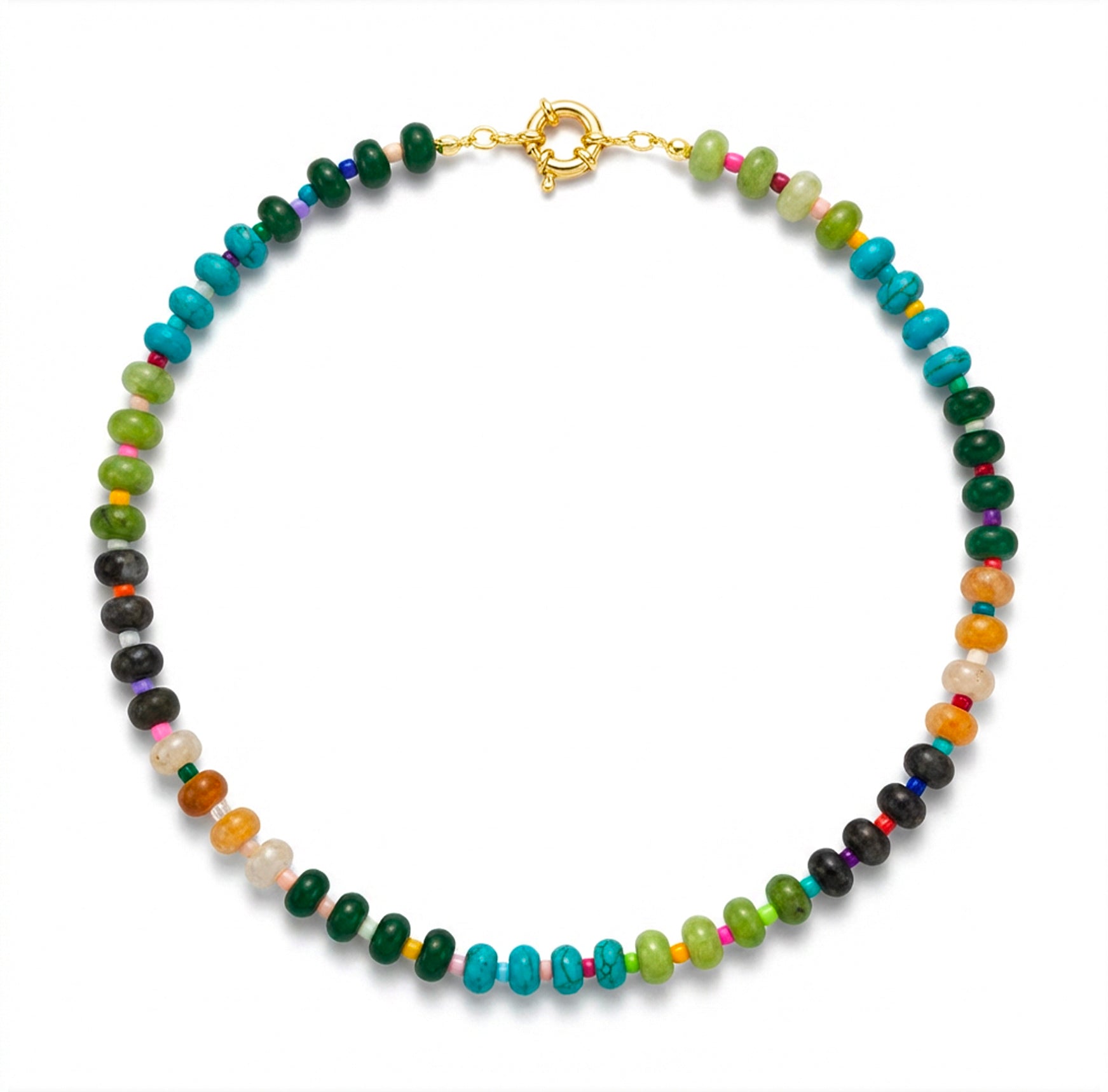 Seamoss Beaded Toggle Necklace