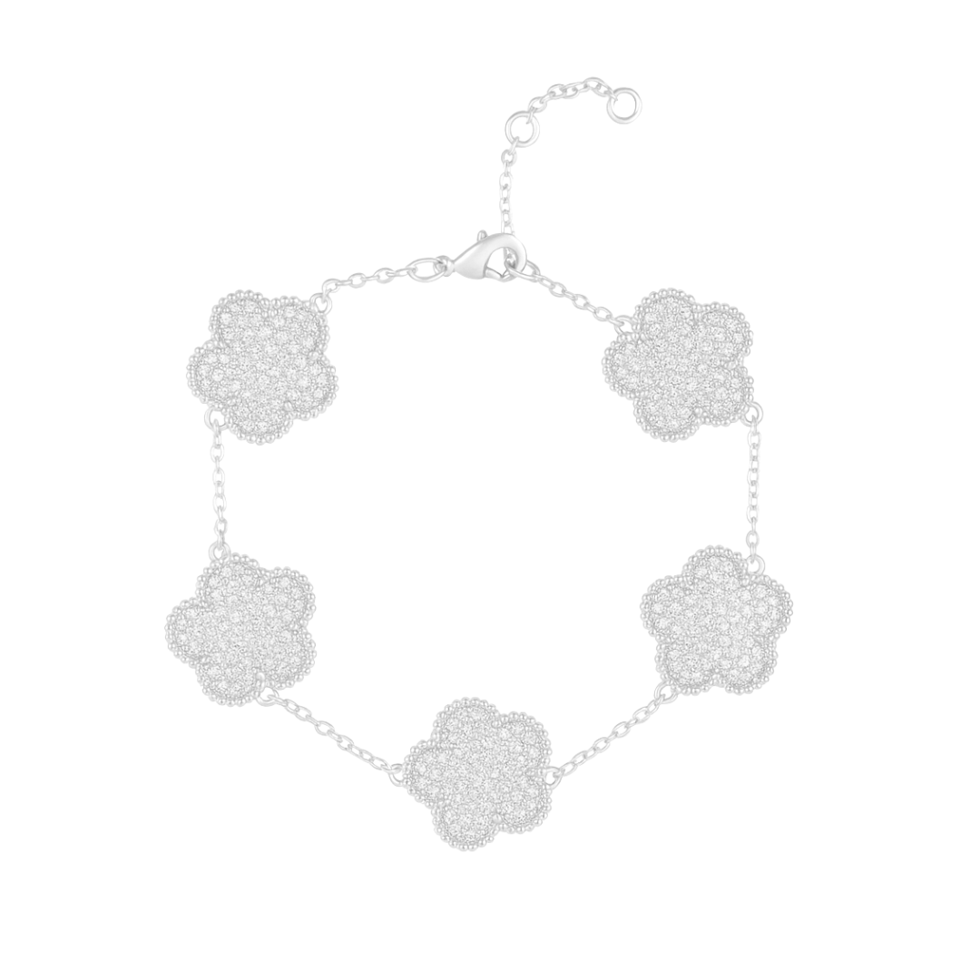 Adeline Clover Pave Bracelet