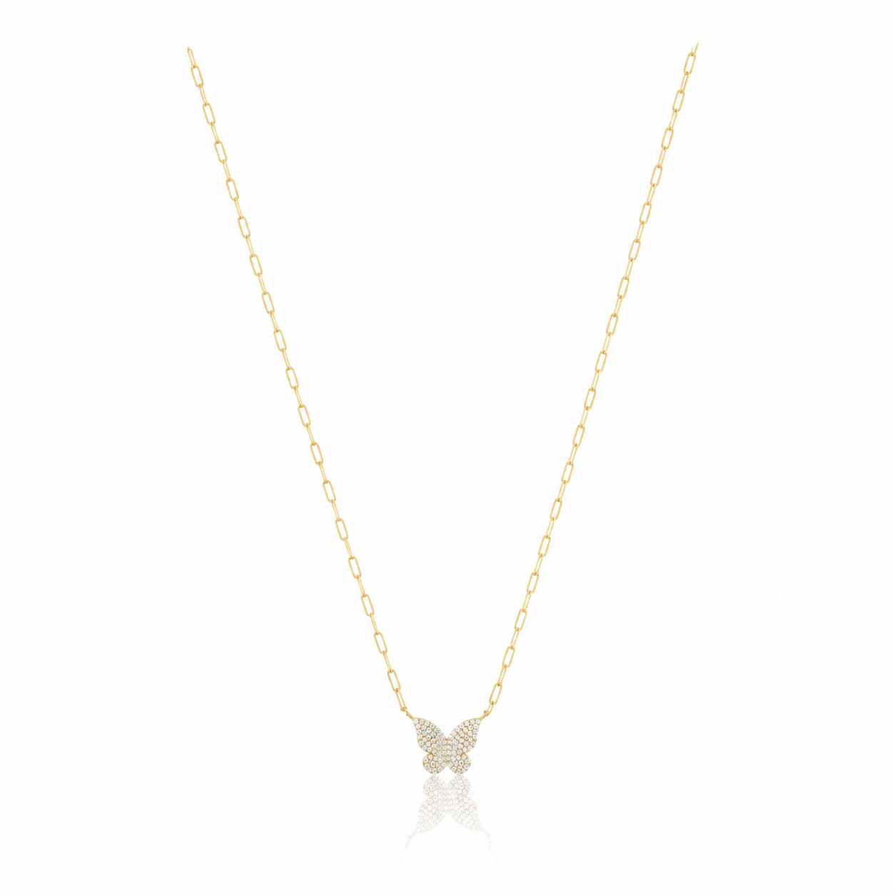 Bree Pave Butterfly Necklace