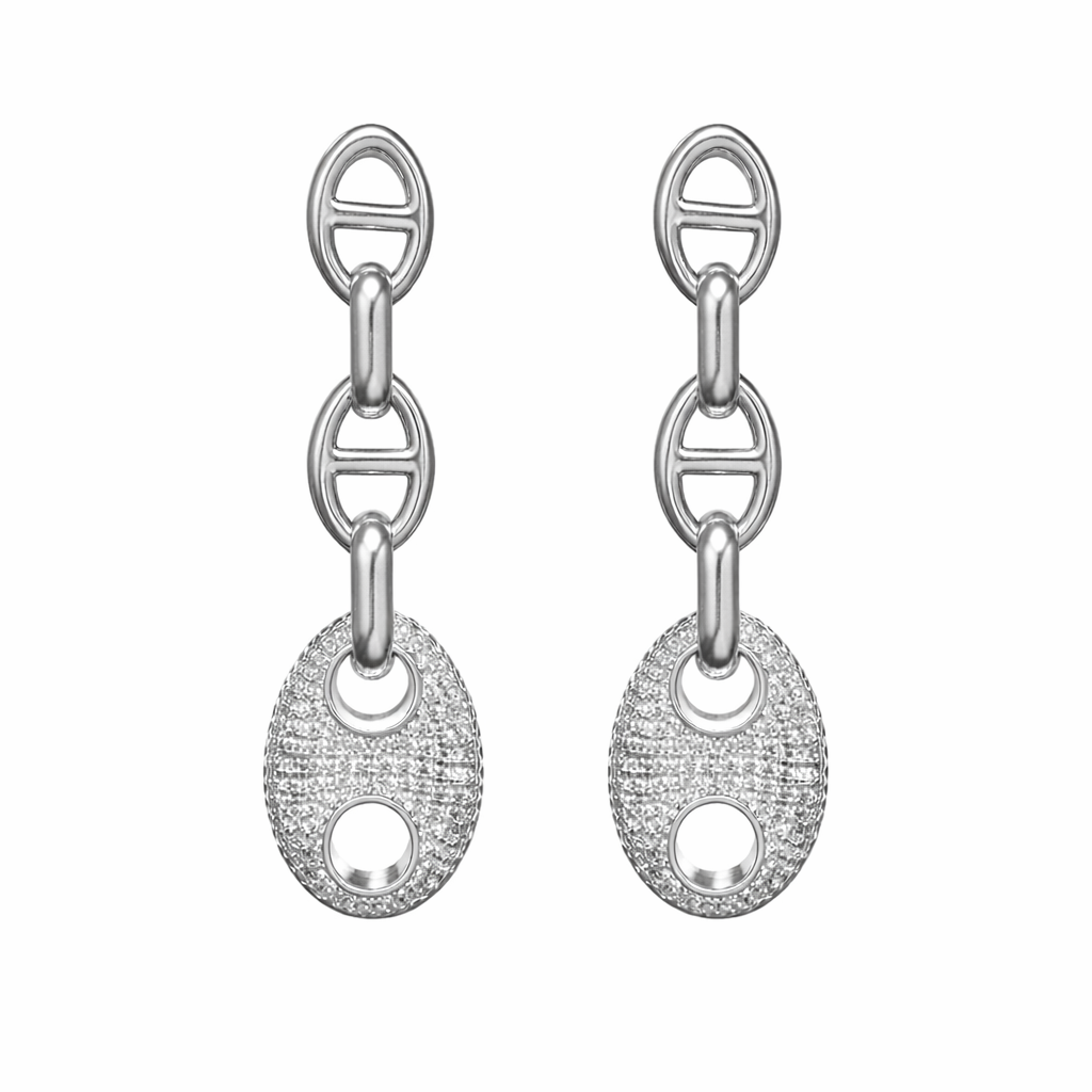Roxanne Pave Drop Earring