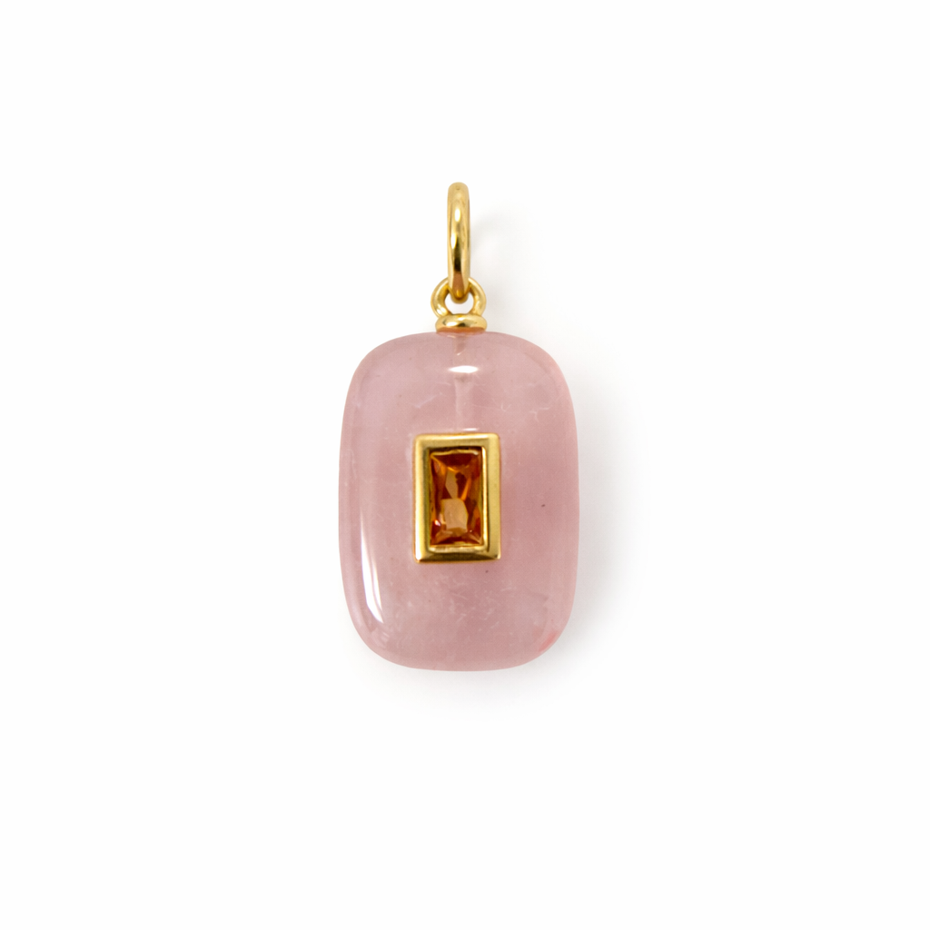 Pink Quartz Charm