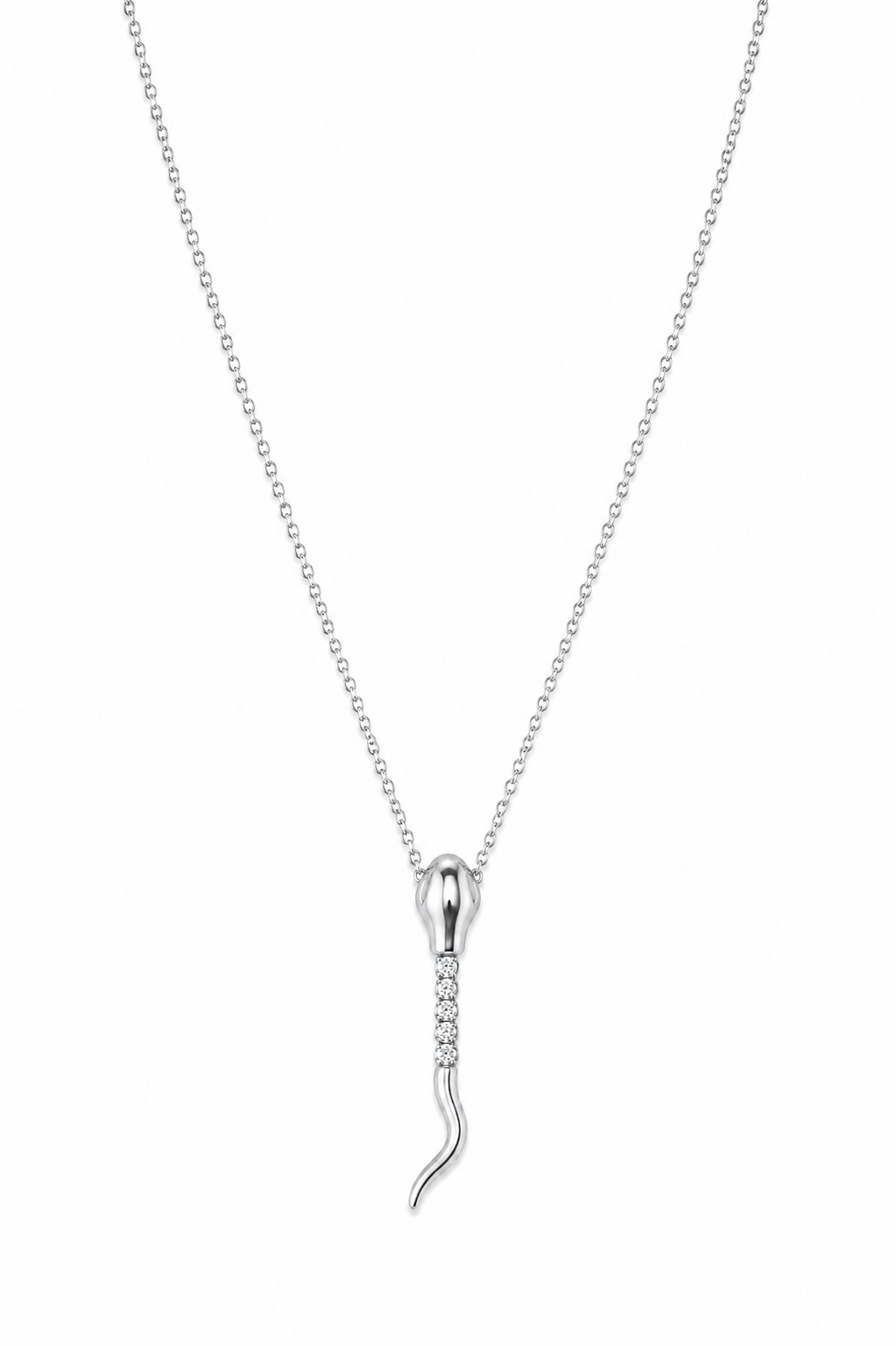 Pave Snake Necklace