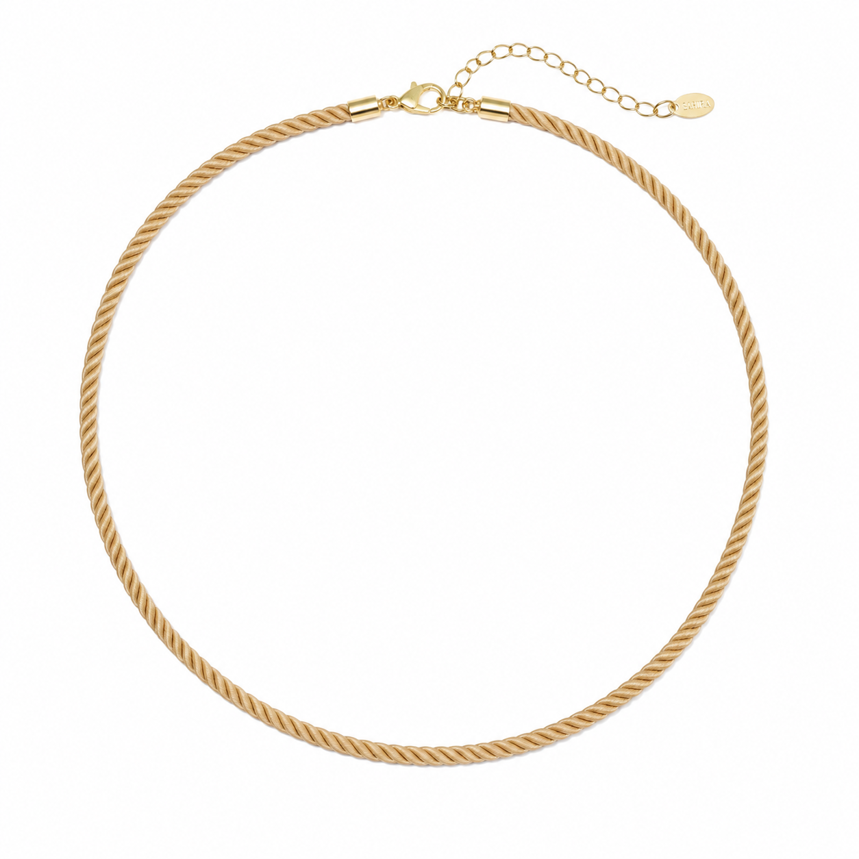 Tan Rope Cord Necklace