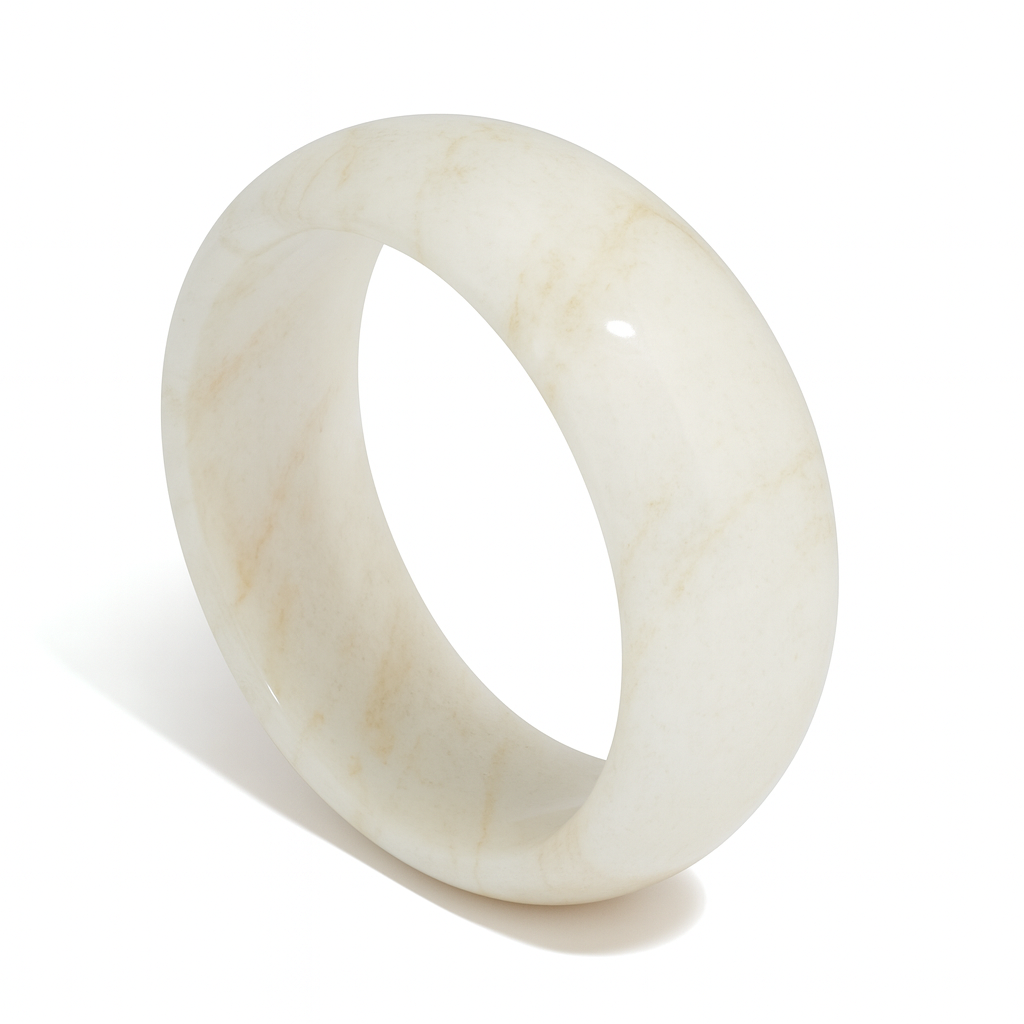 Ivory Acrylic Bangle
