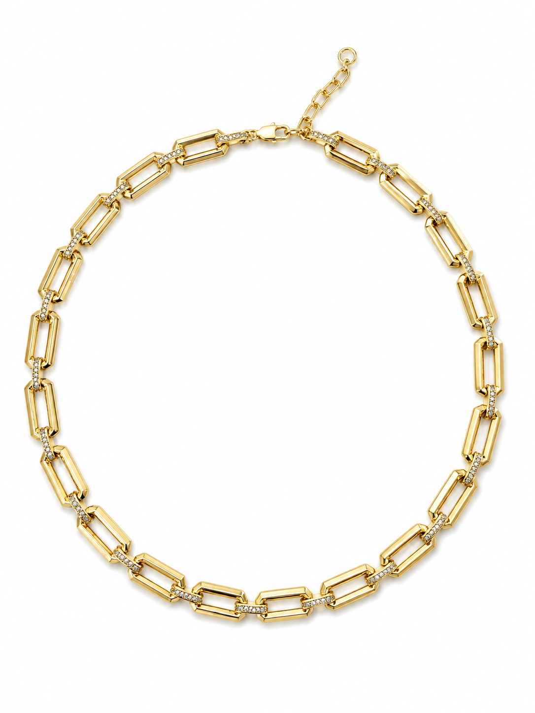 Jordyn Pave Link Necklace