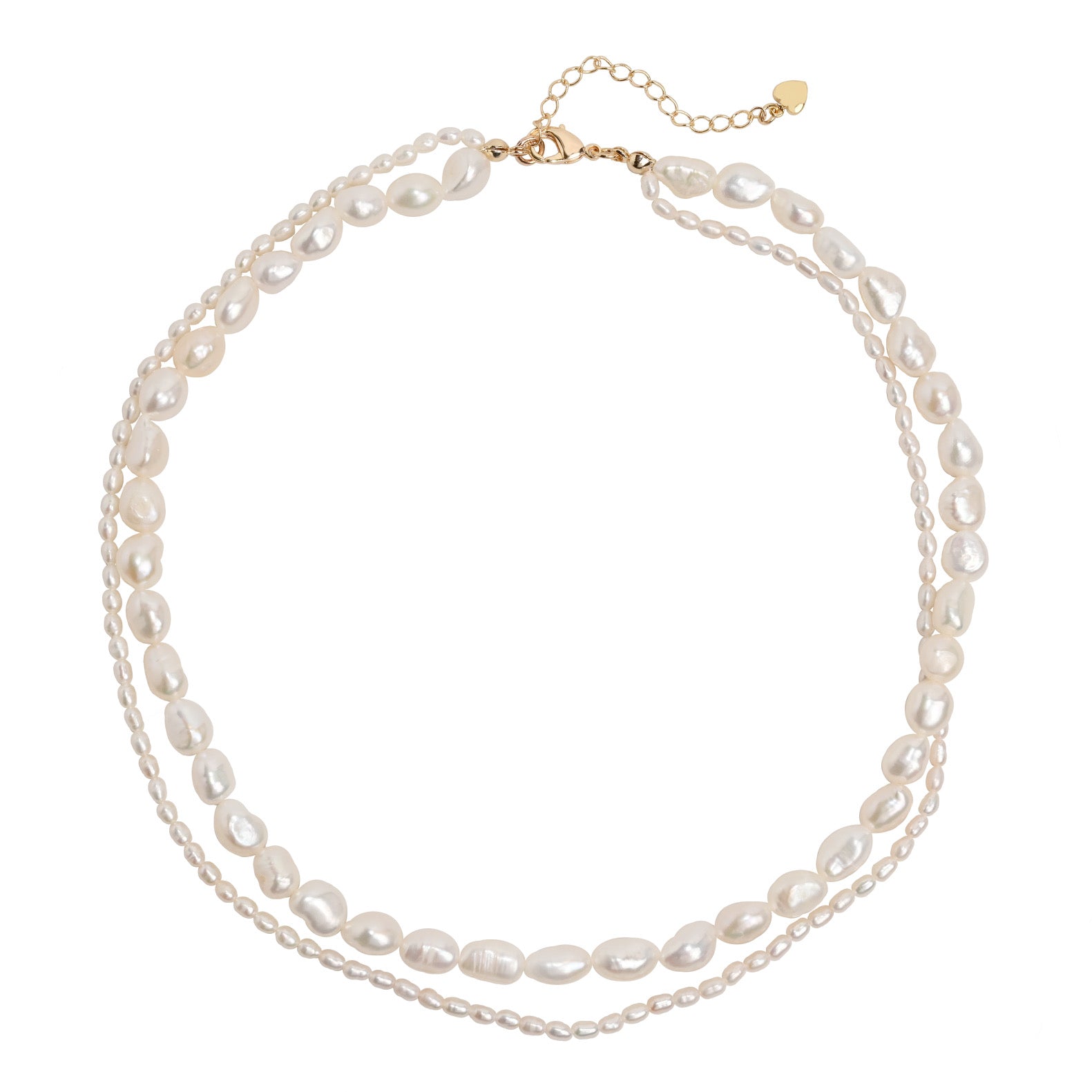 Double Pearl Necklace