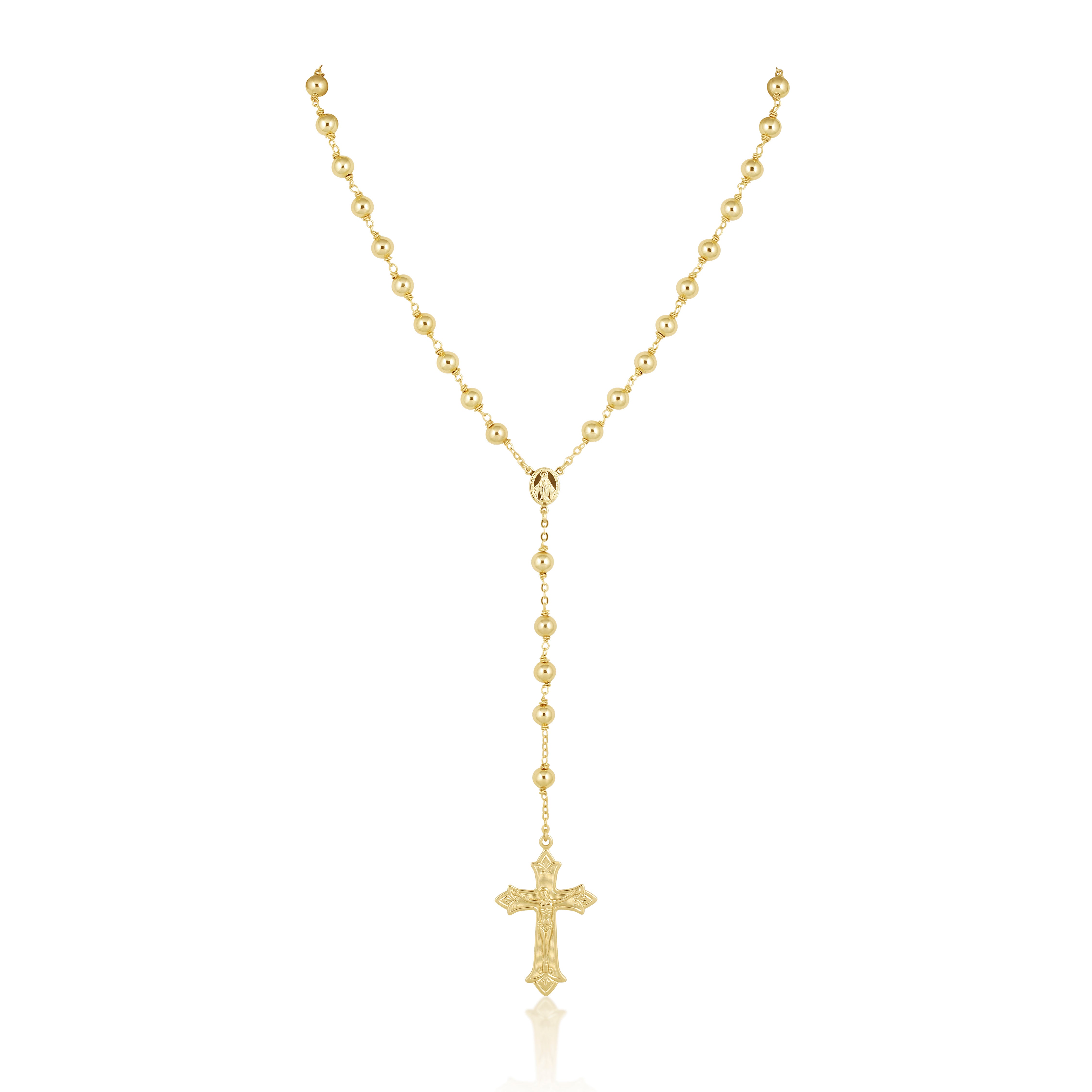Golden Rosary Lariat