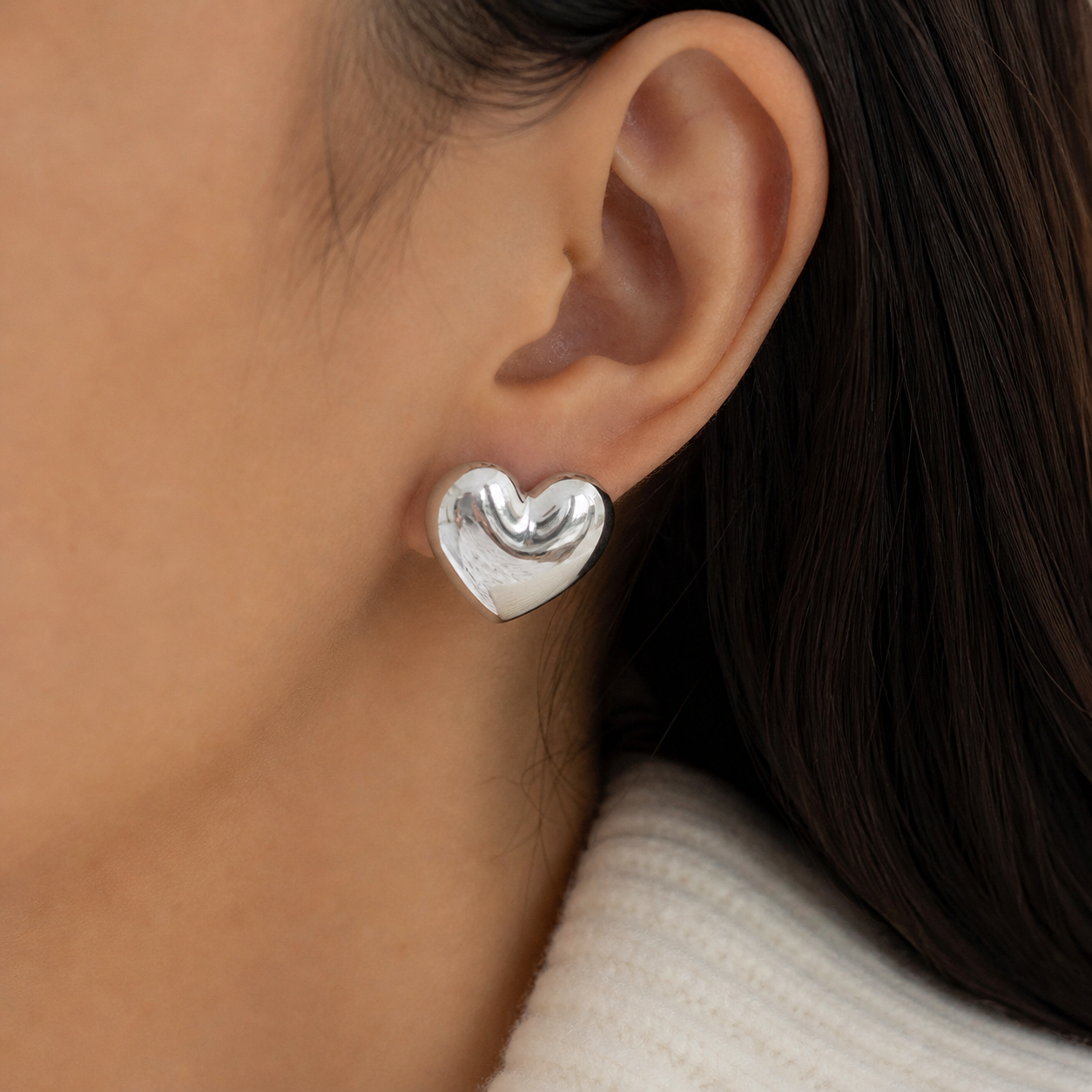 Heart Statement Earrings