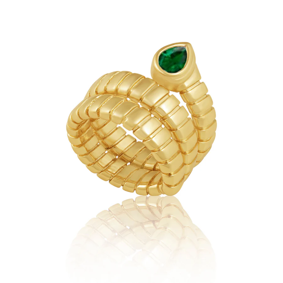 Hollyn Wrap Ring Emerald