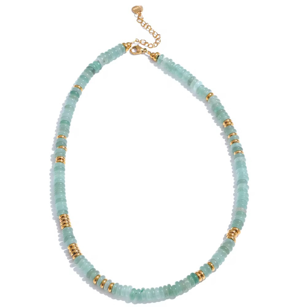Aqua Beaded Necklace