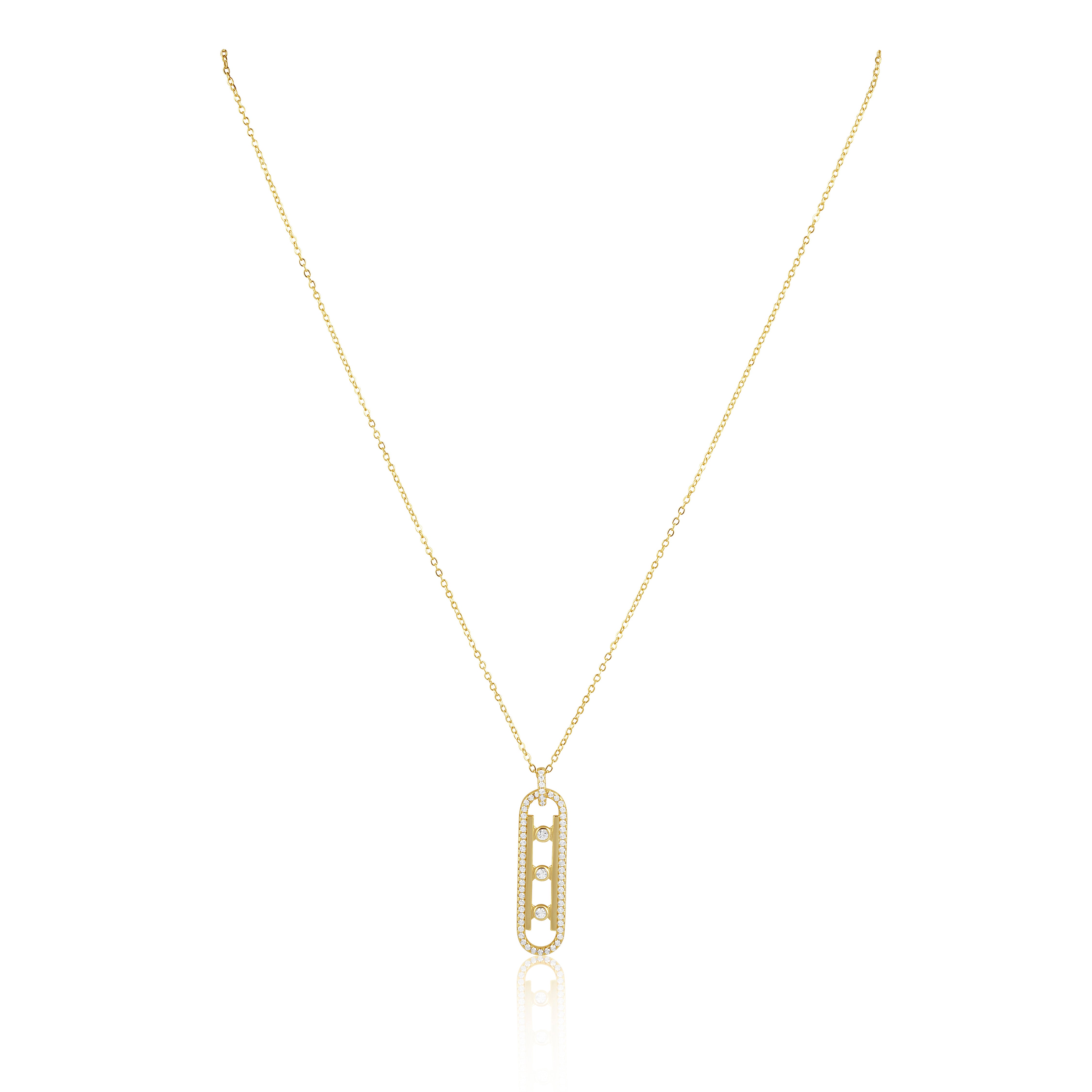 Kendra CZ Pendant Necklace