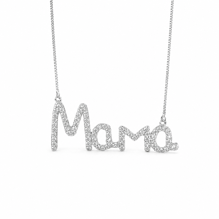 Mama Pave Necklace