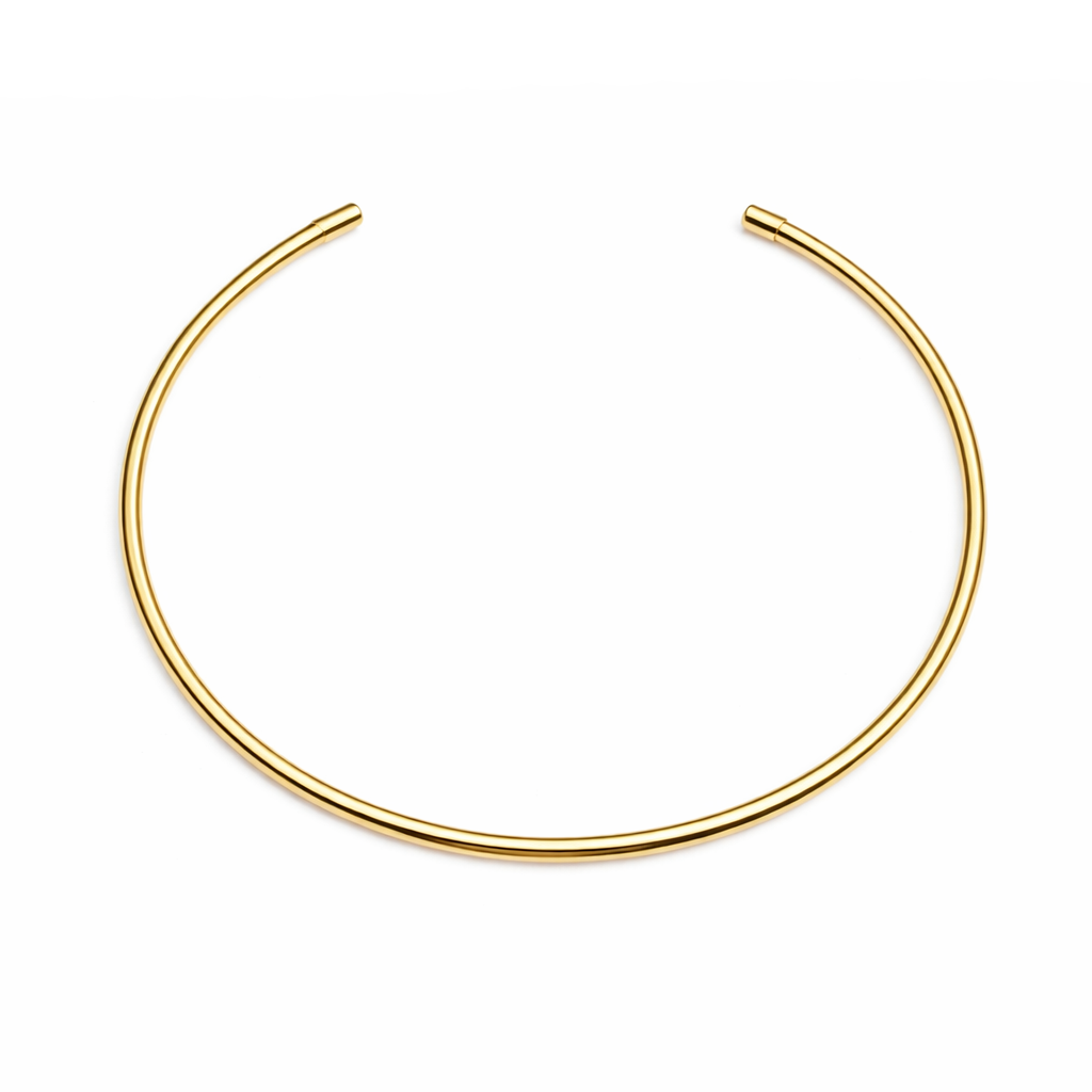 Gold Necklace Cuff