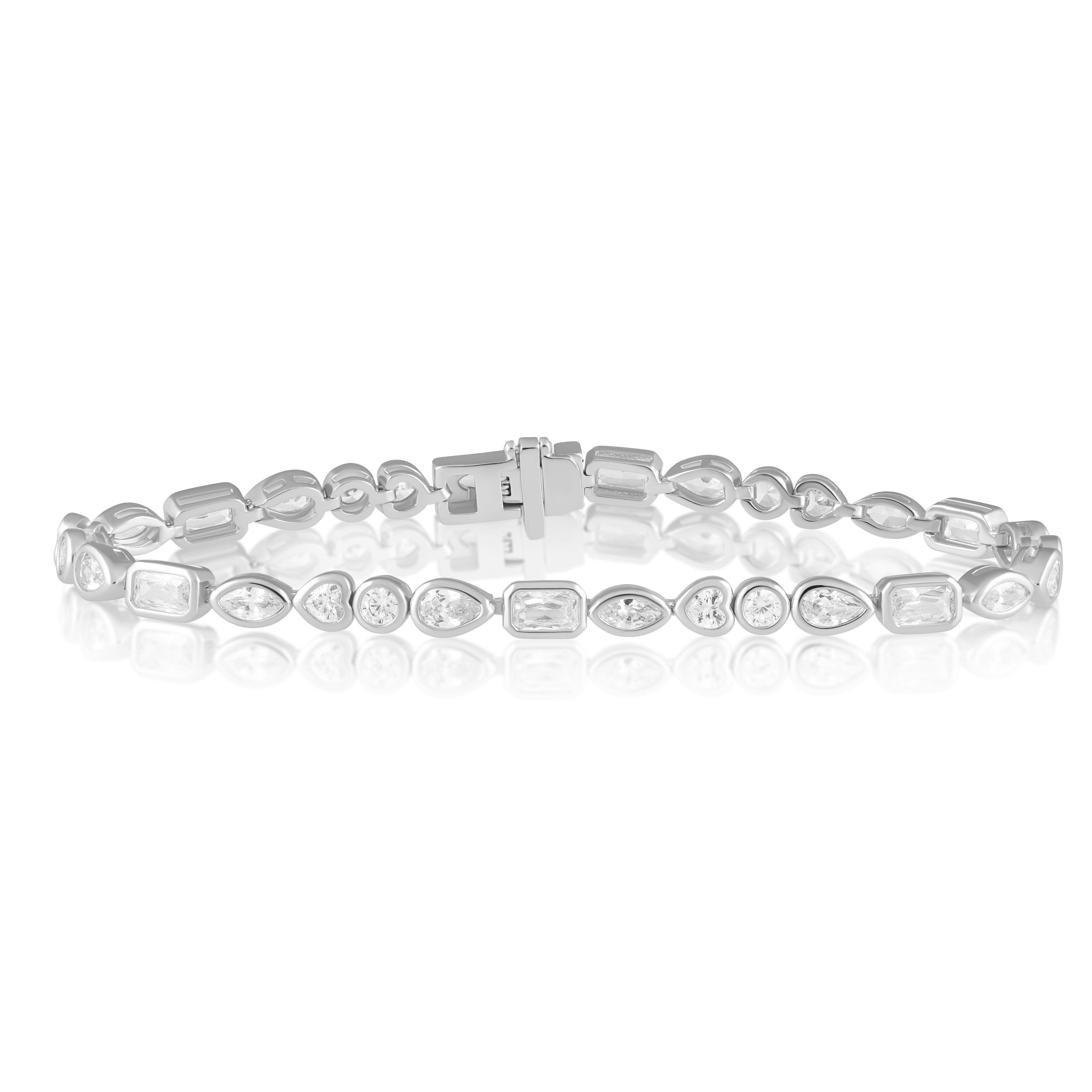 Perrine Bezel Tennis Bracelet
