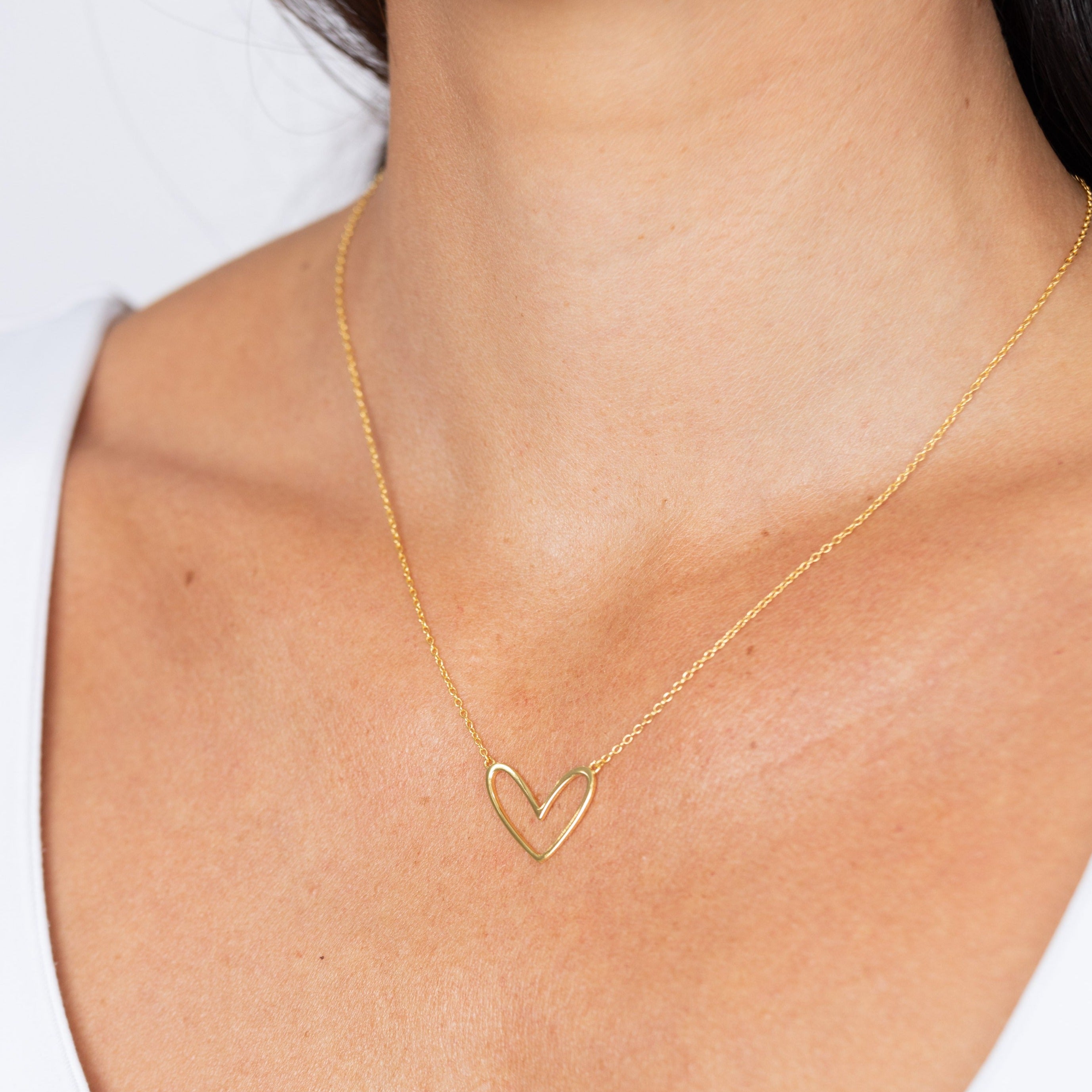 Abigail Open Heart Necklace