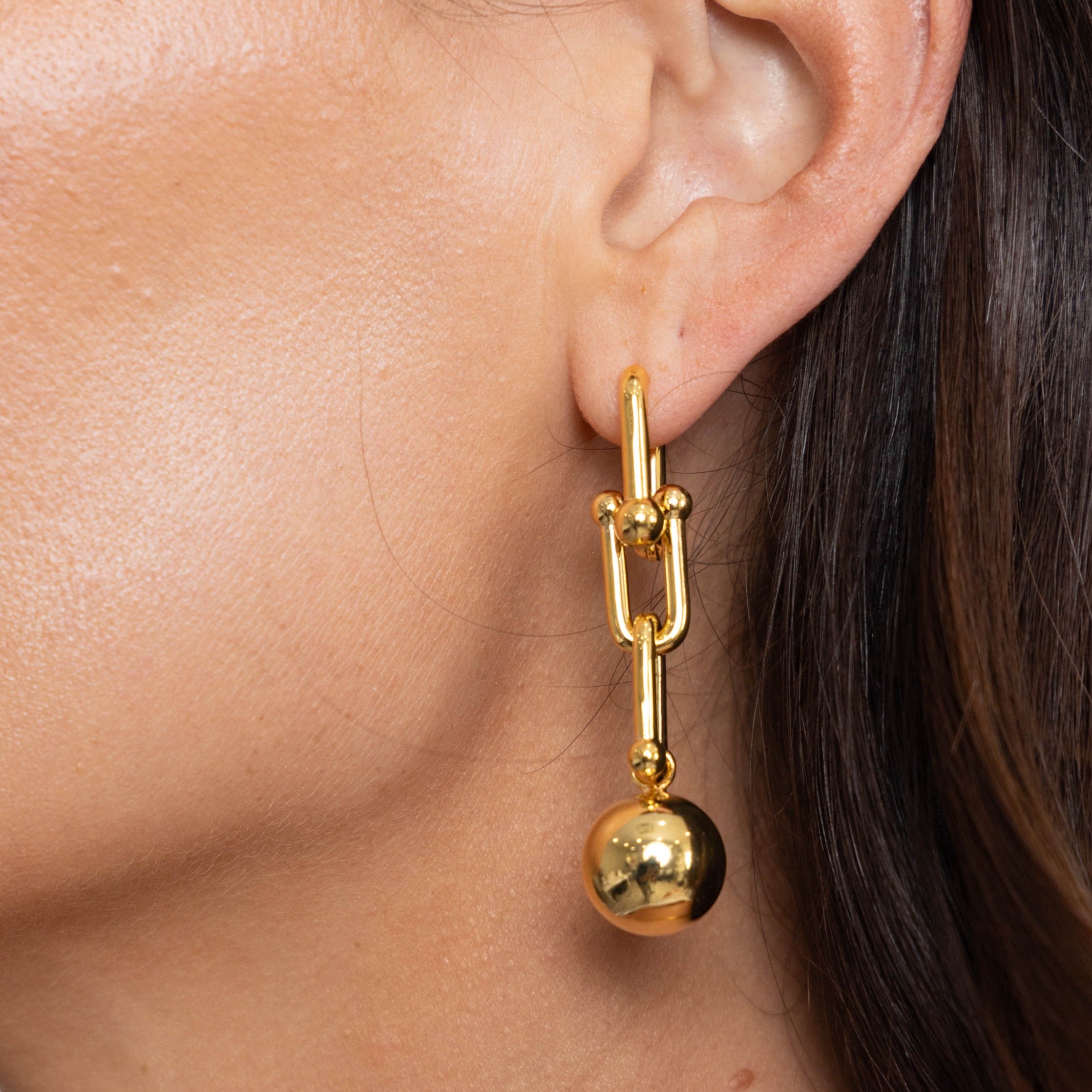 Lydia Beaded Link Earrings