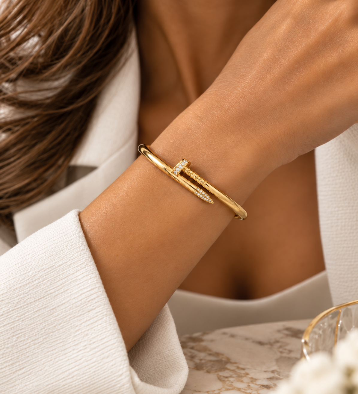 Pave Axel Nail Bracelet