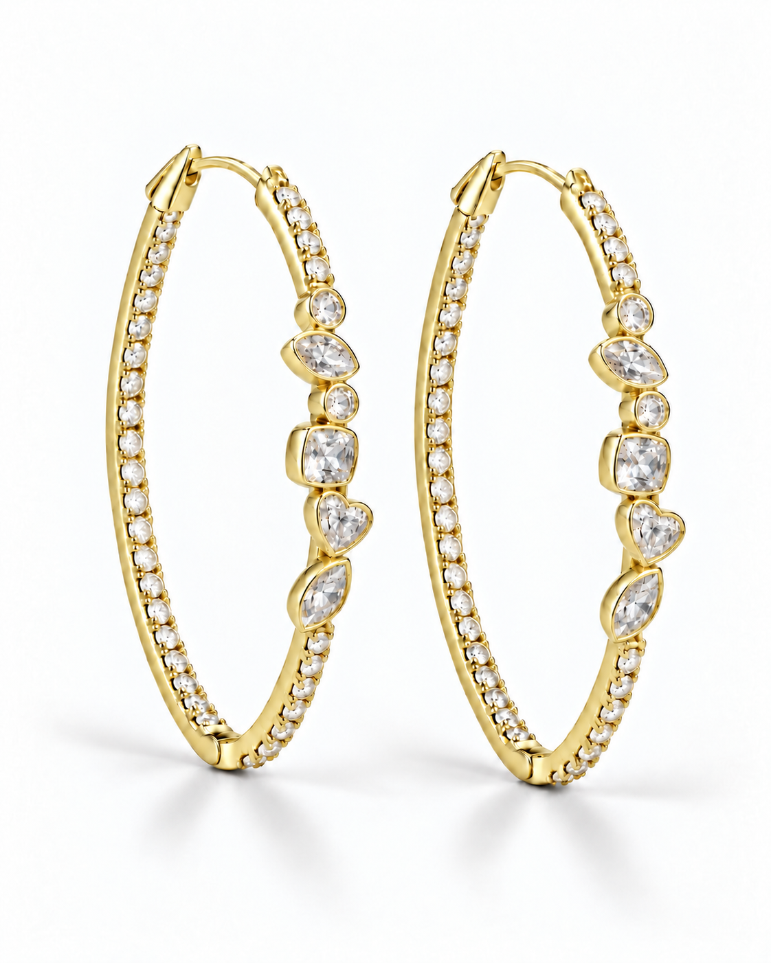 Mosaic Sparkle Hoops