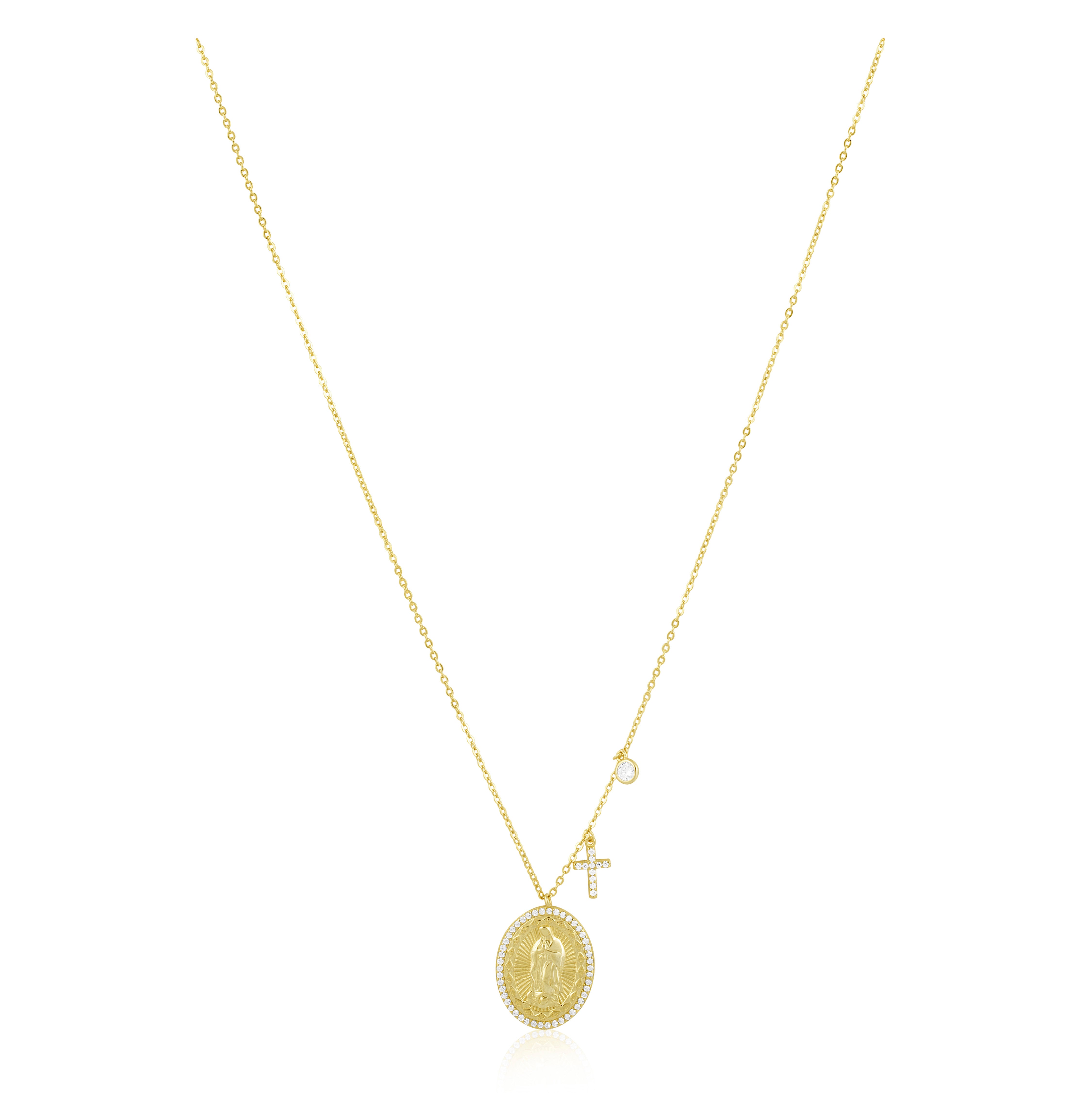 Virgin Mary Pendant Necklace