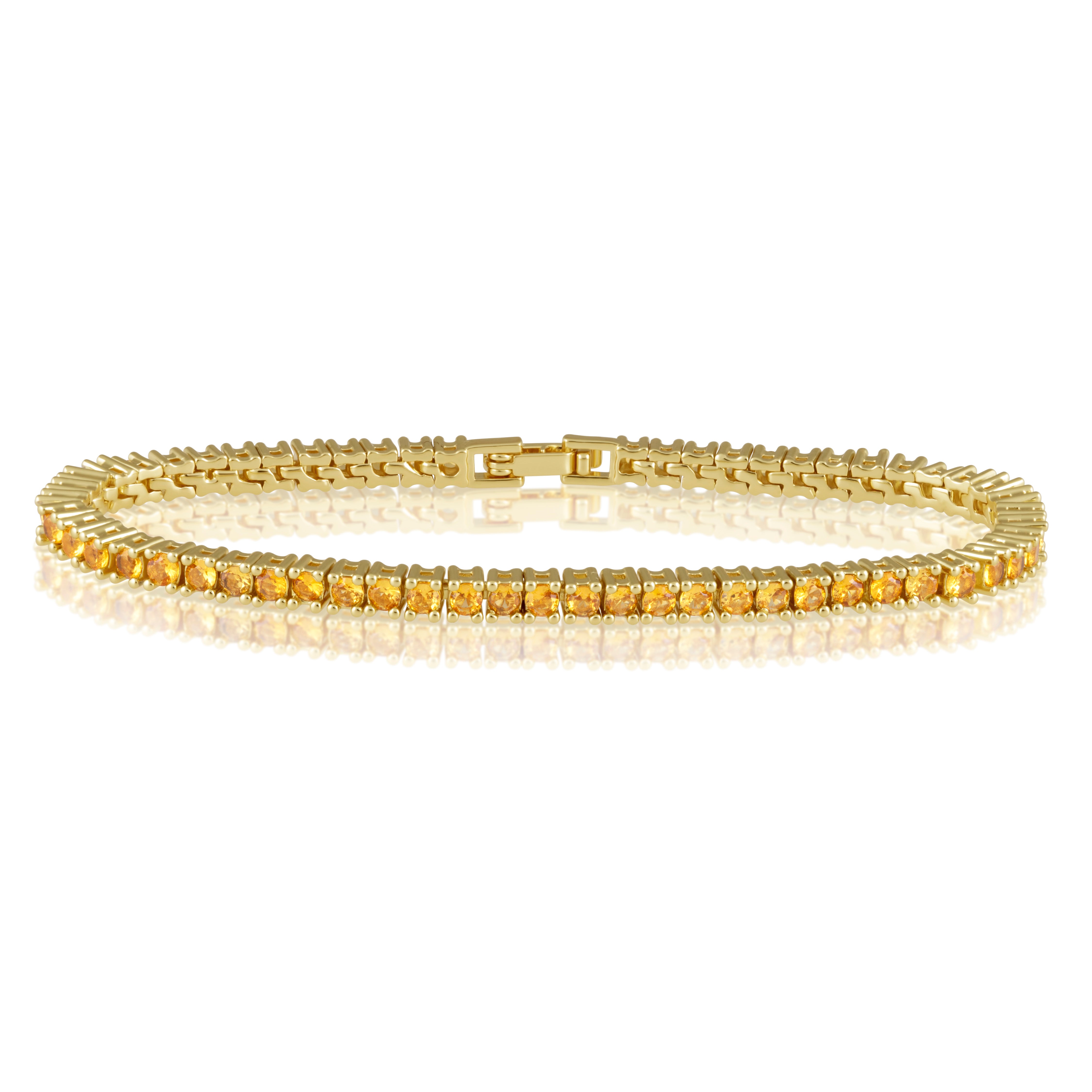 Karla Tennis Bracelet - Citrine