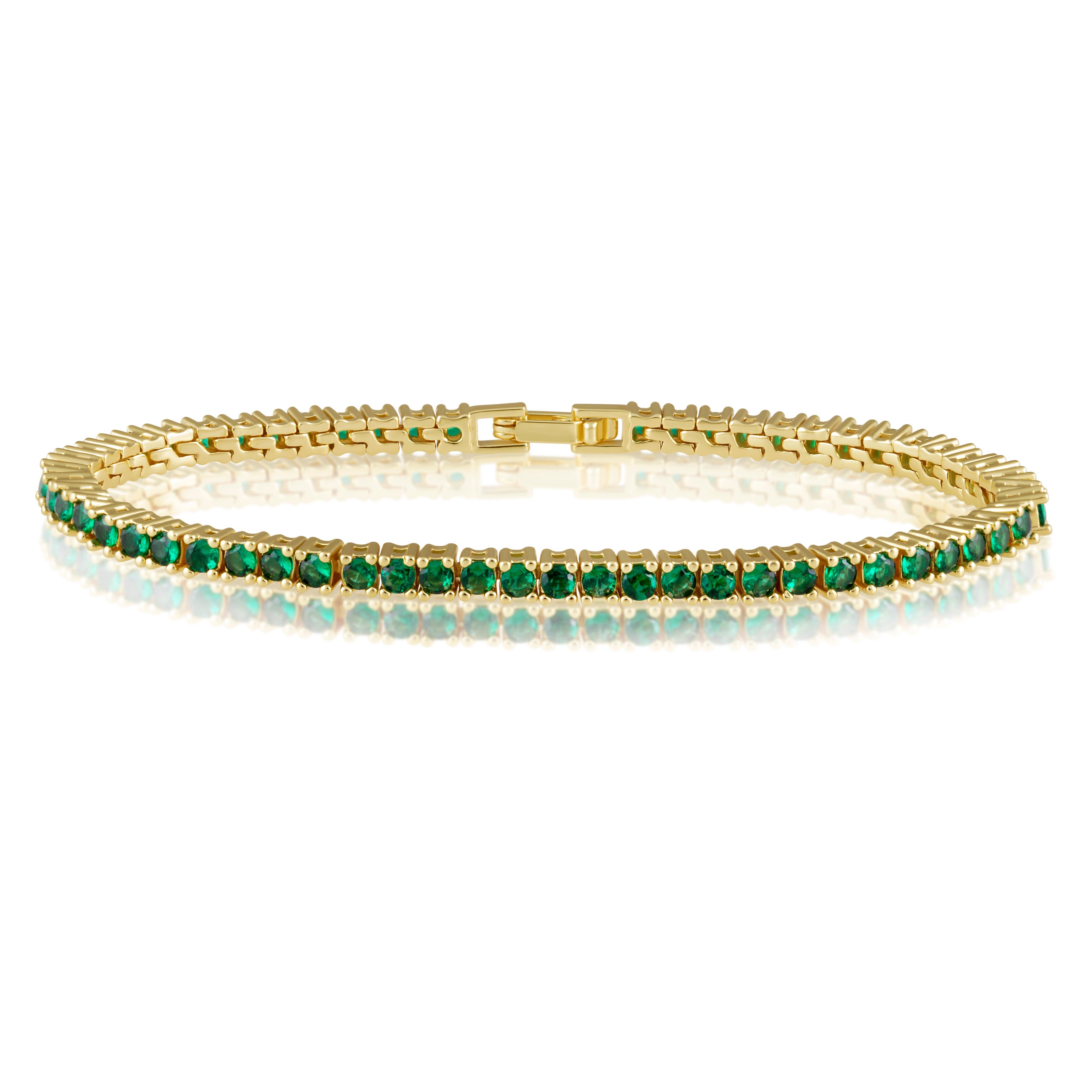Karla Tennis Bracelet - Emerald