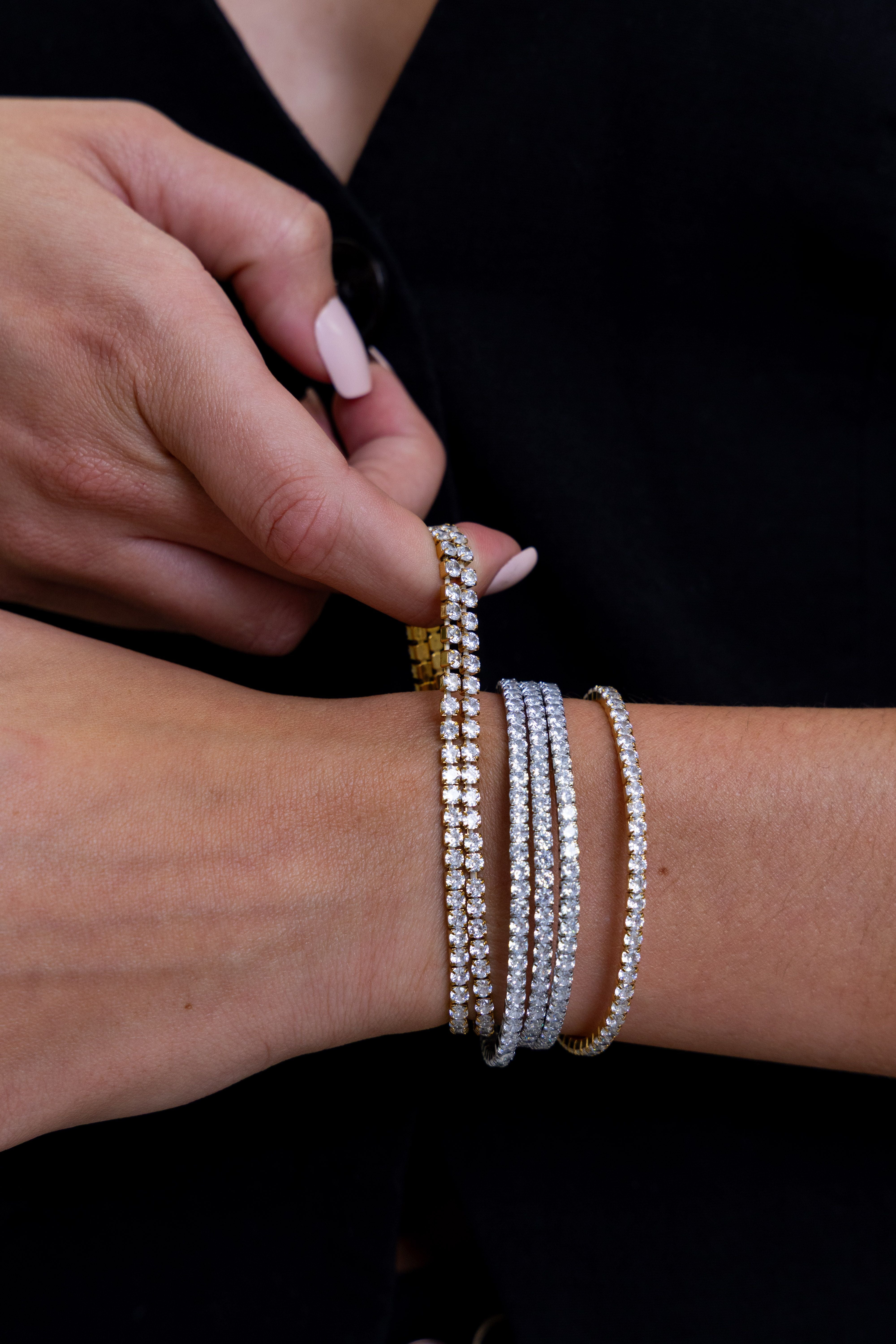 Eileen CZ Stretch Bracelet