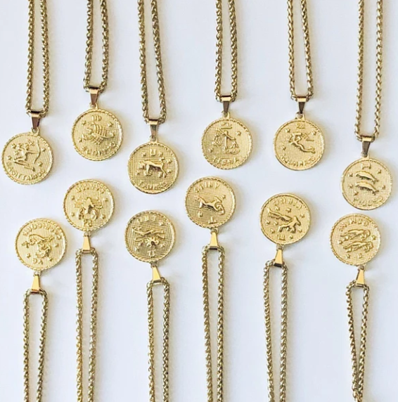 Zodiac Coin Necklace