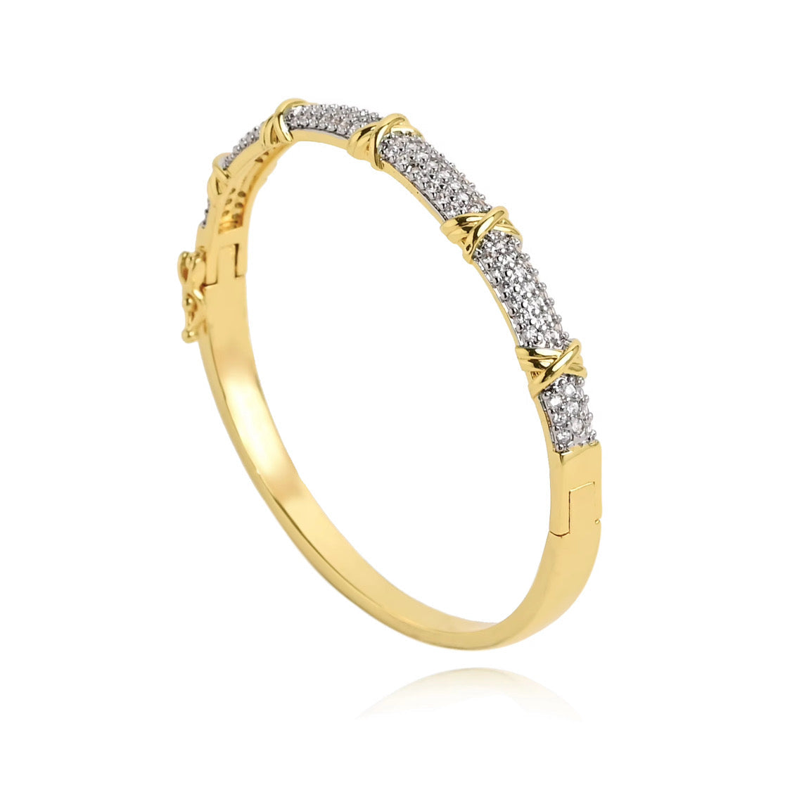 Kit Two Tone Pave Bracelet