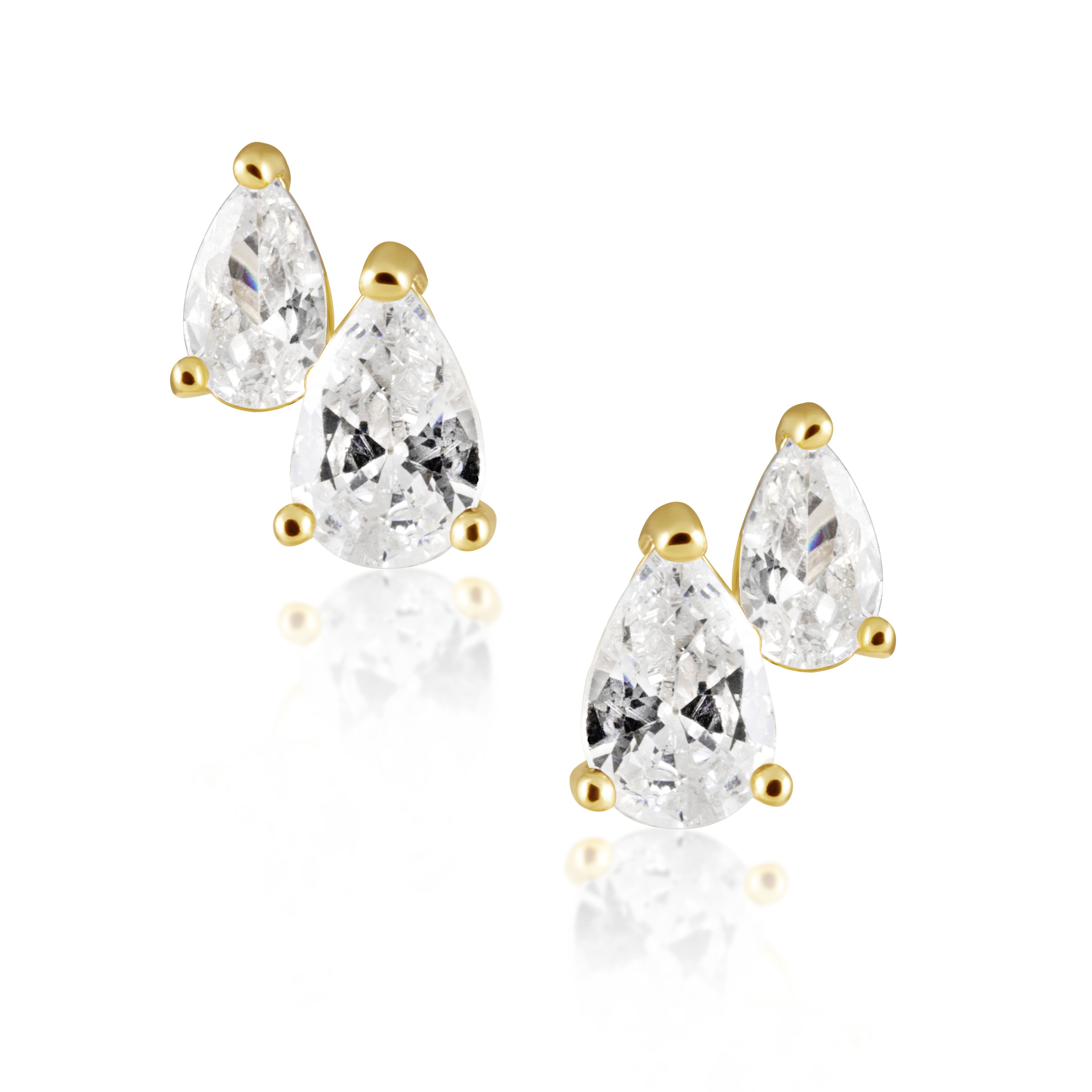 Harmony Mini Pear Studs