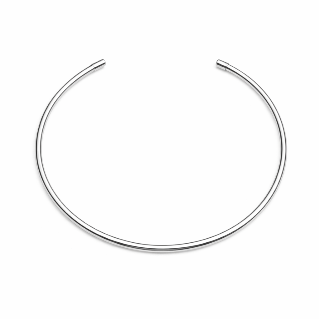 Silver Cuff Necklace