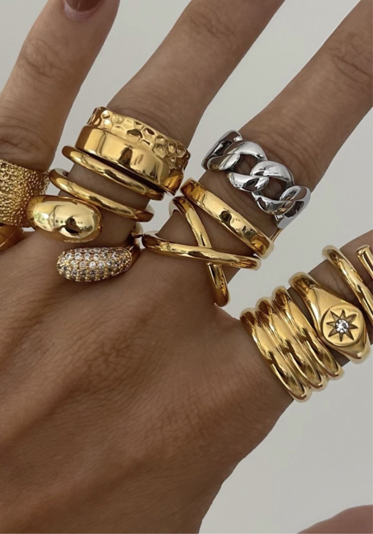 Abby Chain Ring Ring Sahira Jewelry Design