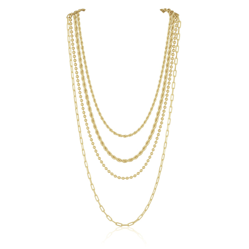 Callie Beaded Chain Necklaces Sahira Jewelry Design 