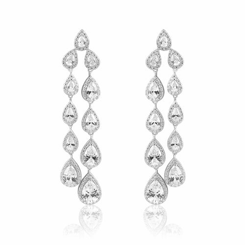 Carrington Cz Drop Earring Earring Sahira Jewelry Design 