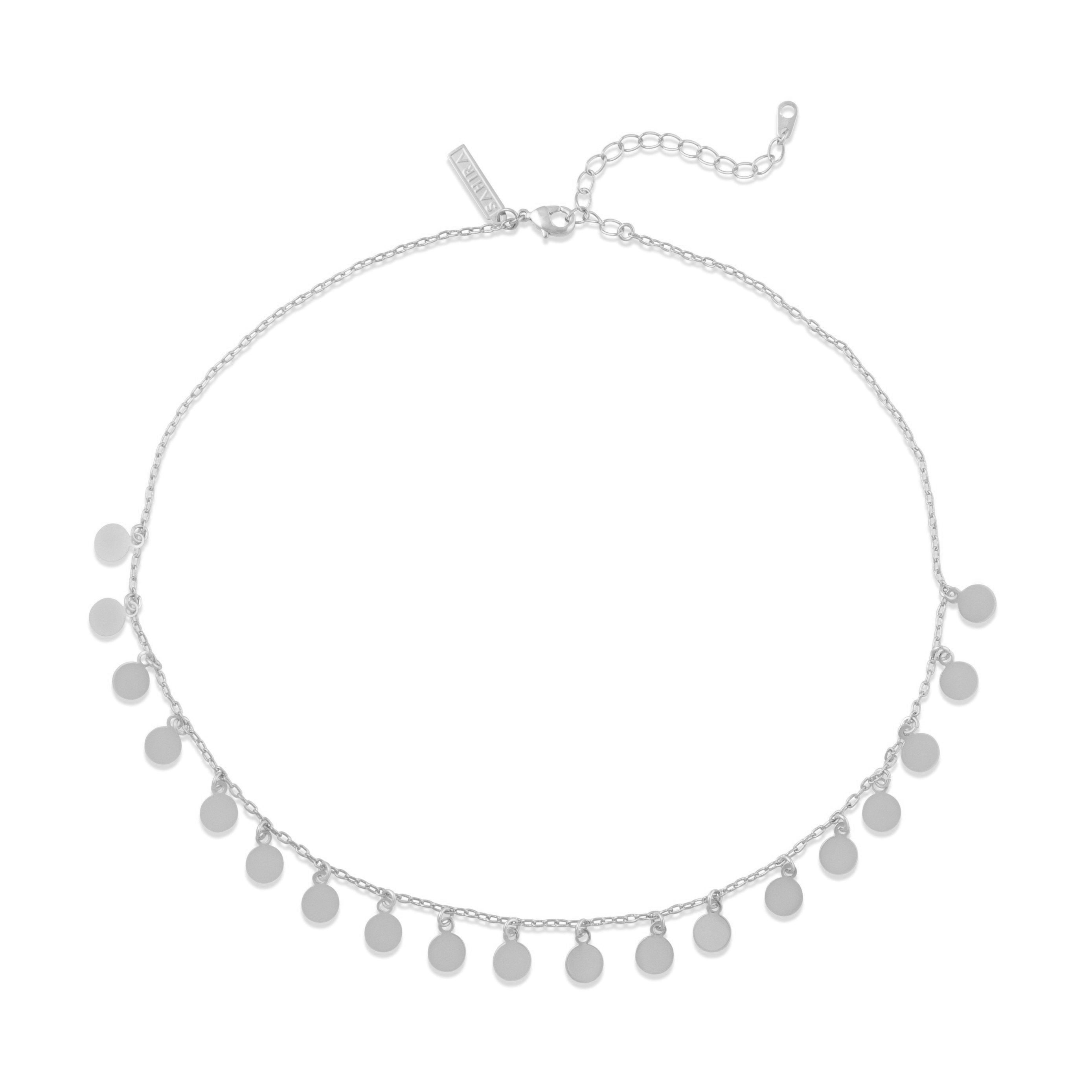 Cha Cha Choker Necklace Sangie Palm Beach Silver