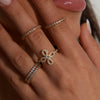 Chantel CZ Flower Ring Ring Sahira Jewelry Design 