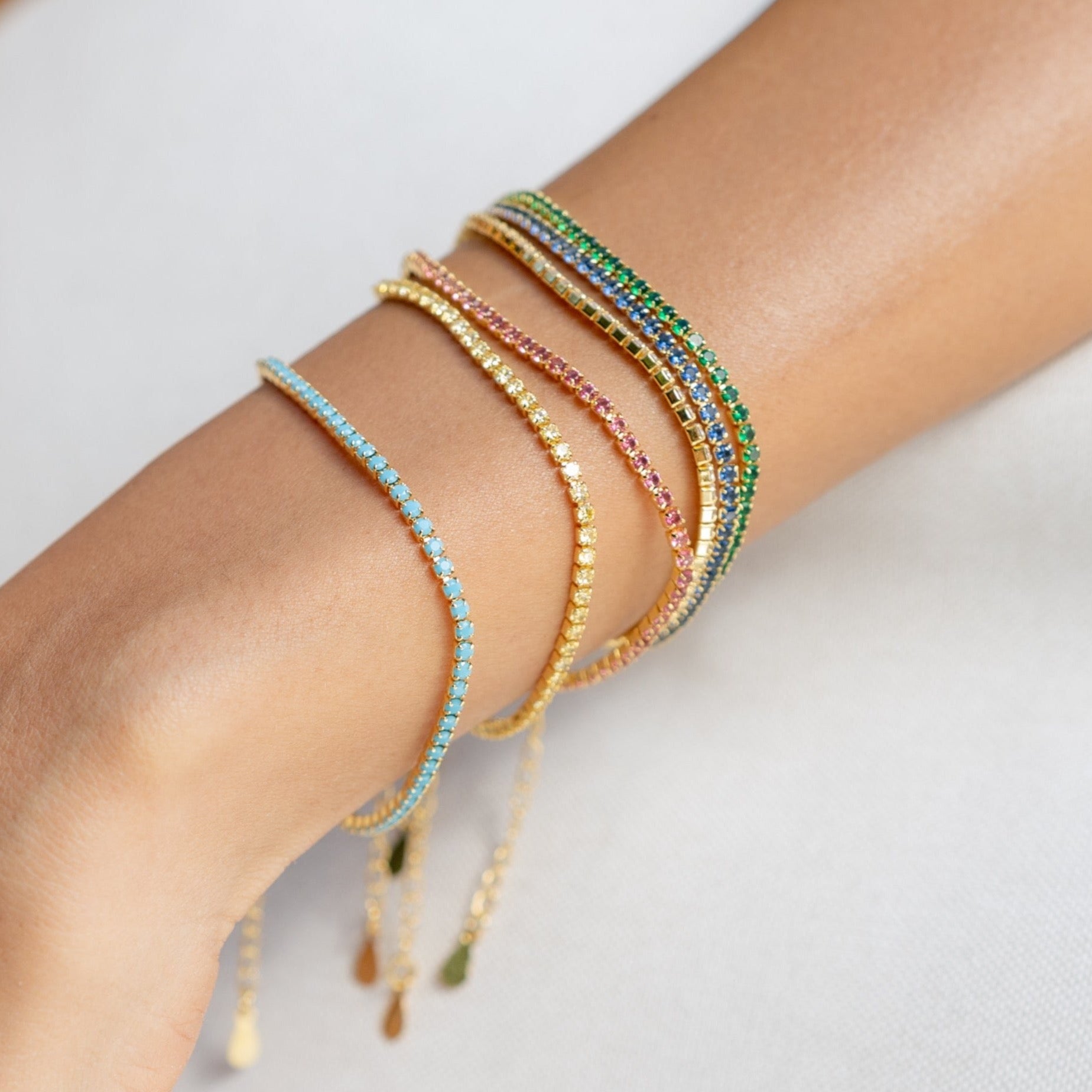 Pulsera Chloe Tennis Rosa