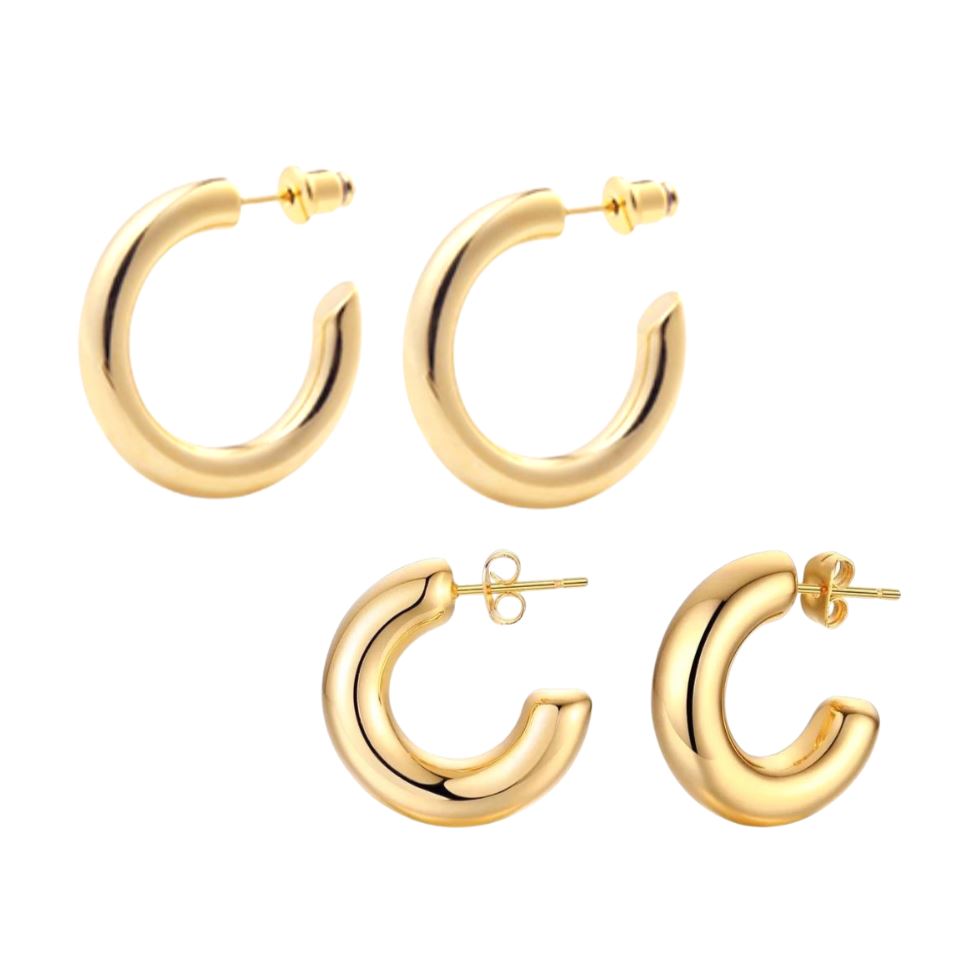 Classic Hoop Set Earrings Sahira Jewelry Design