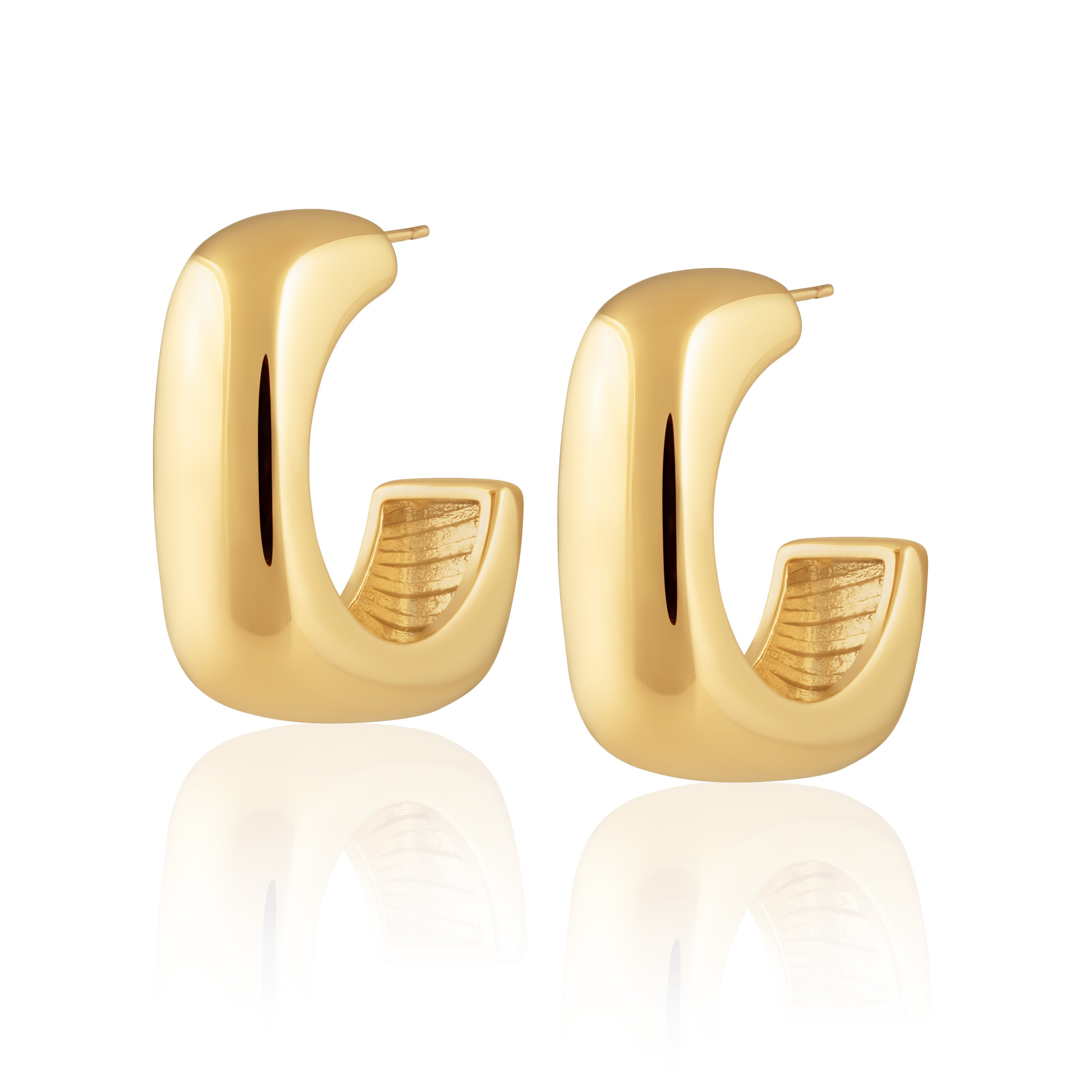 Gold Plated Daria Hoops