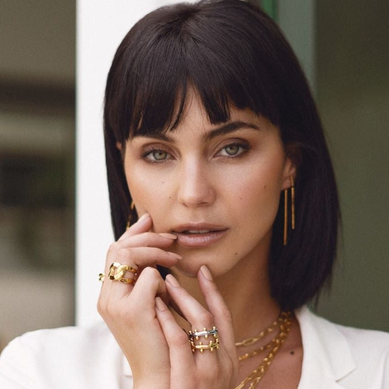 Double Bar Earring Earring Sahira Jewelry Design