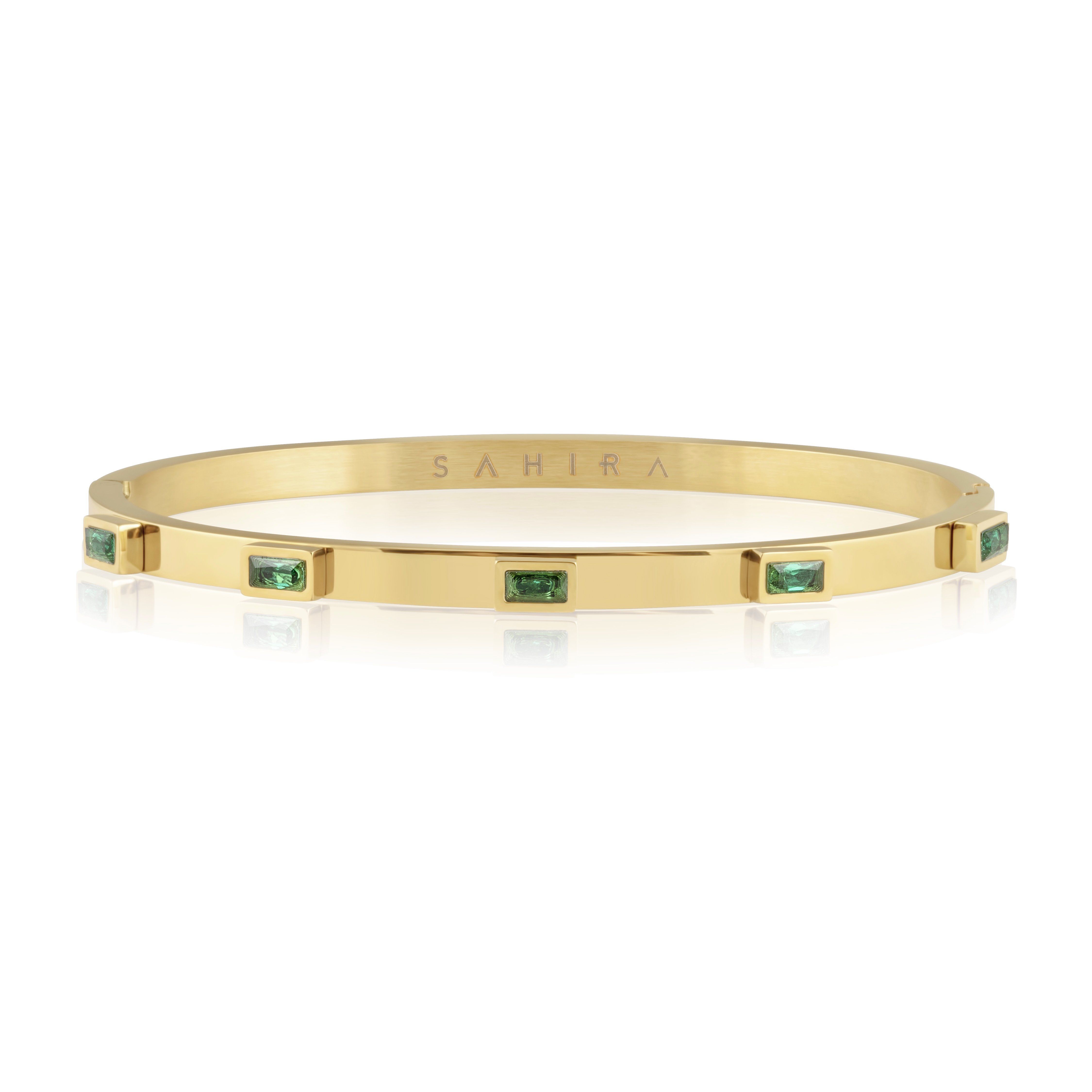Emerald Baguette Stackable Sahira Jewelry Design