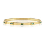 Emerald Baguette Stackable Sahira Jewelry Design 