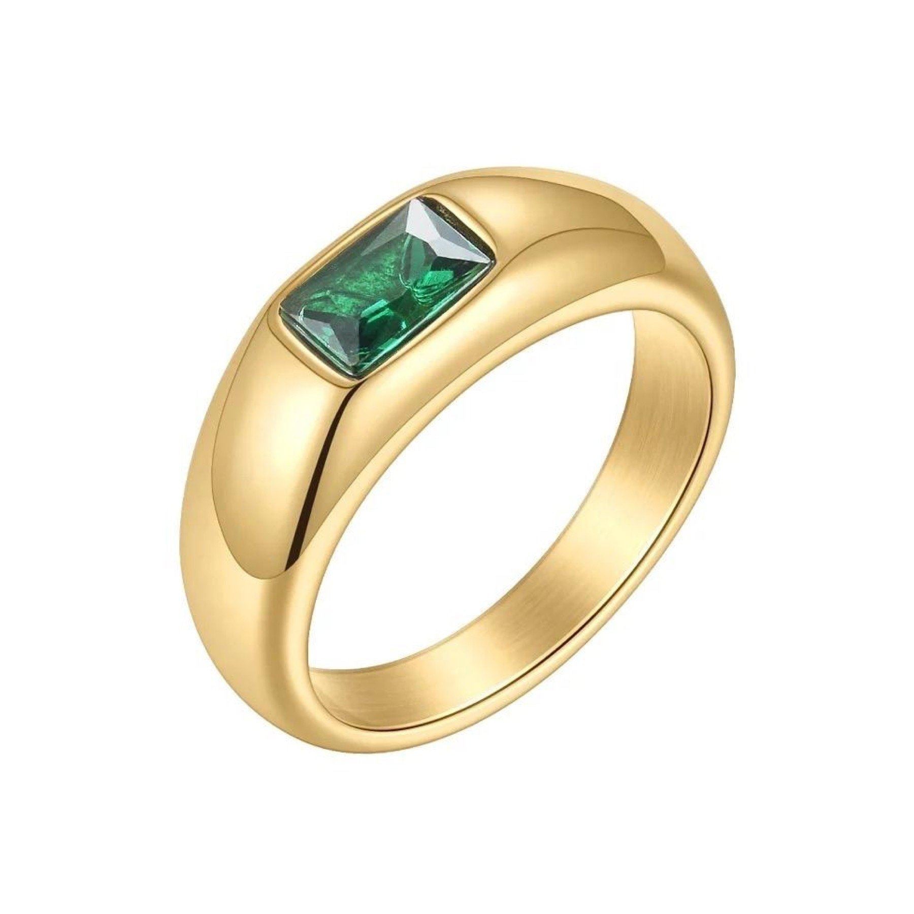 Emerald Statement Ring Ring Sahira Jewelry Design
