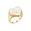 Enamel Heart Ring Ring Sahira Jewelry Design 
