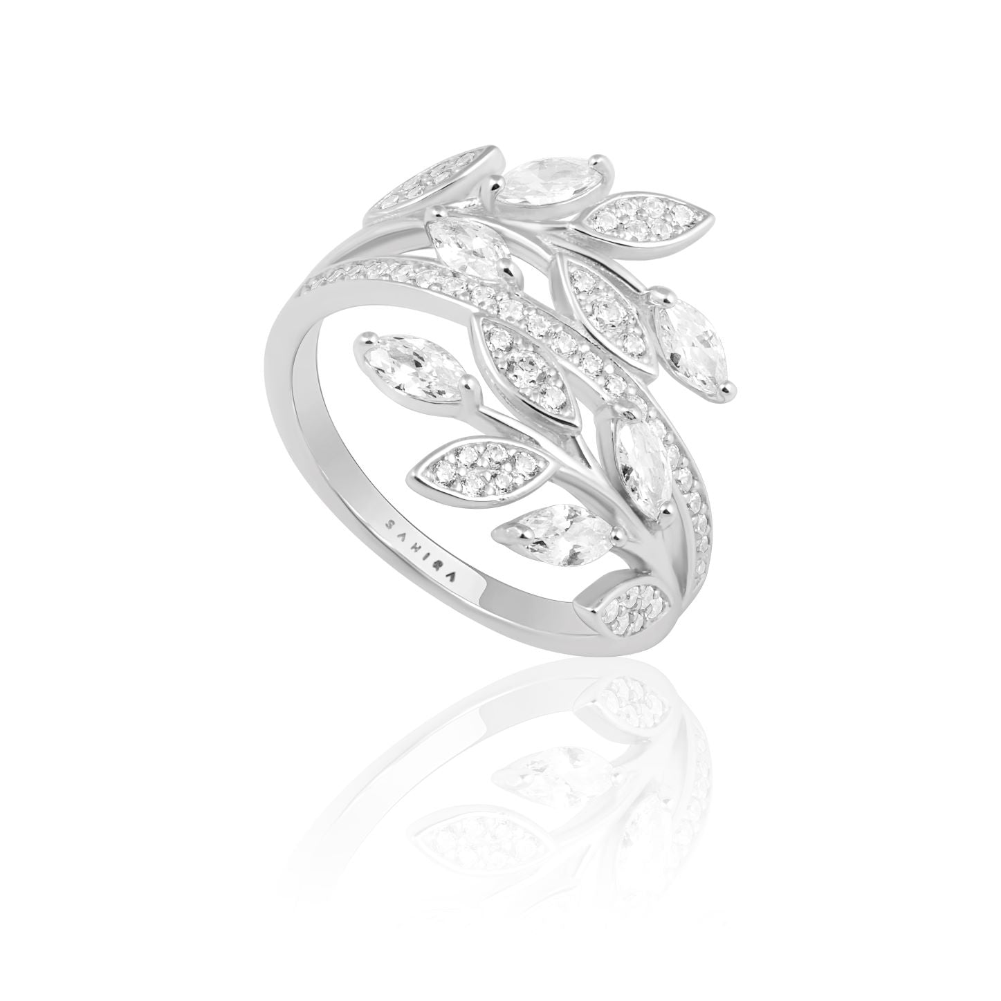 Eve CZ Wrap Ring Rings Sahira Jewelry Design