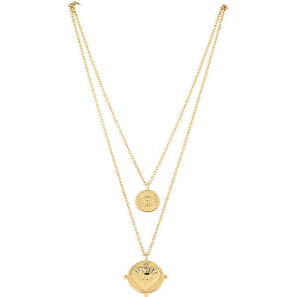 Gigi Double Coin Necklace