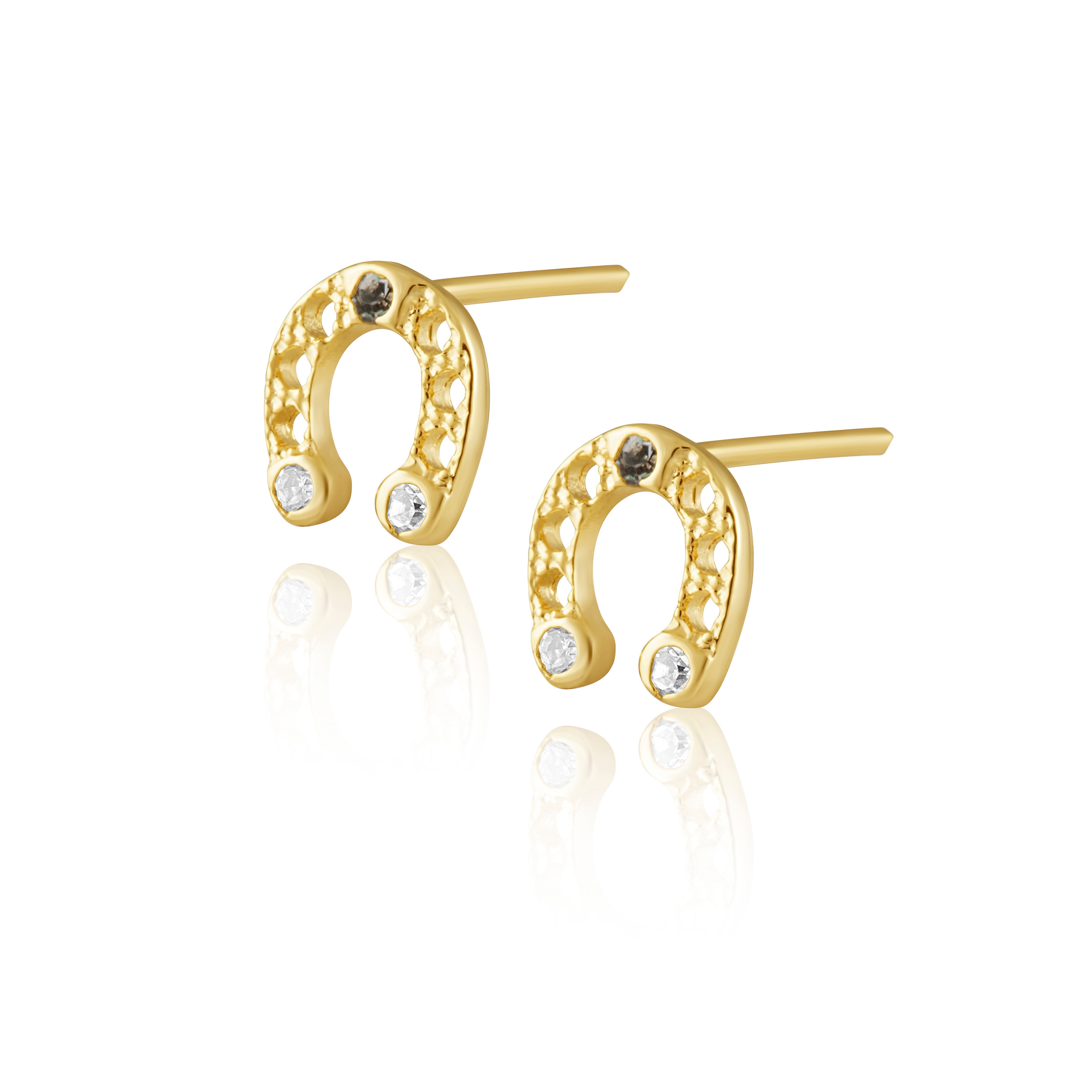 Horse Shoe Studs Sahira Jewelry Design