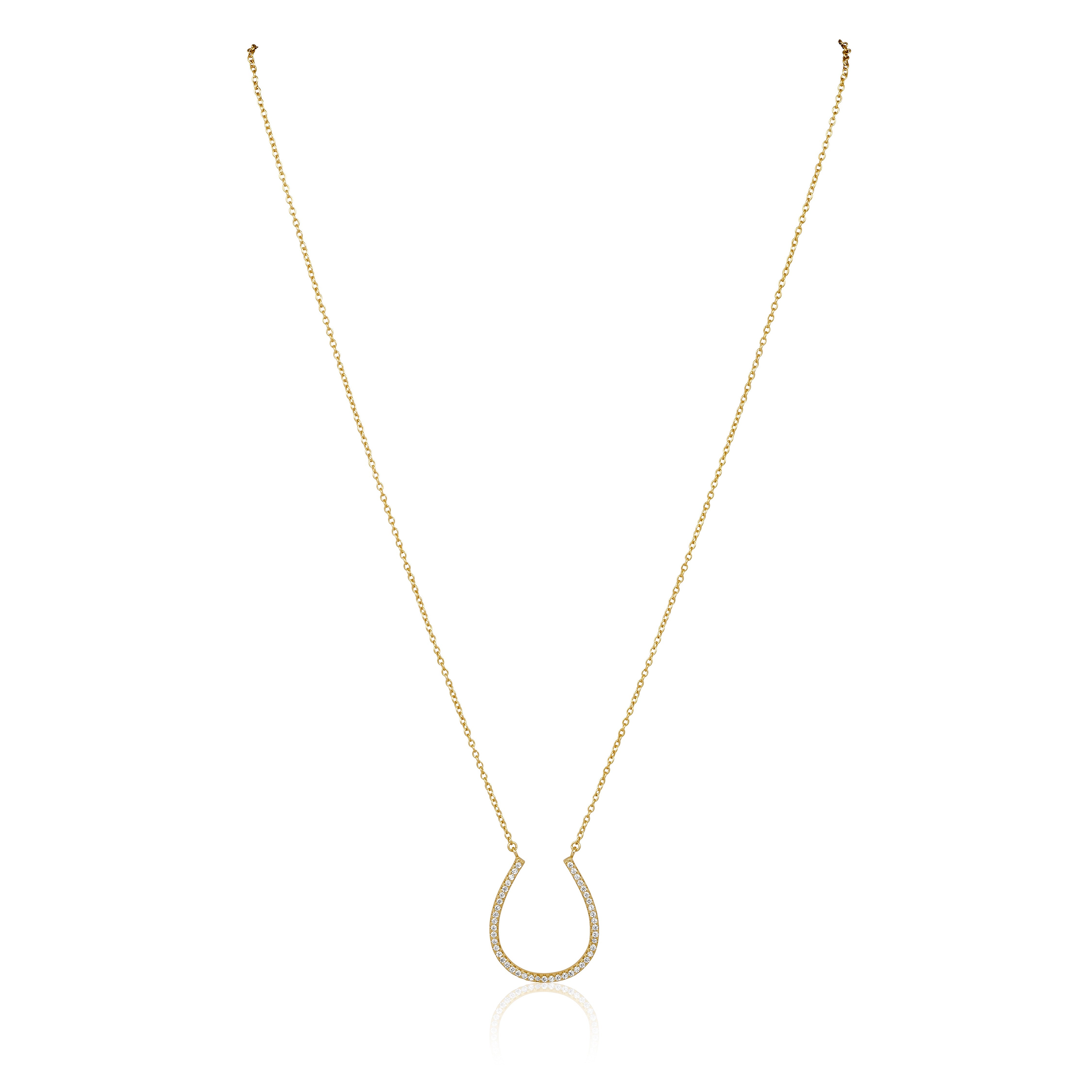 Lucky Horse Shoe Necklace Necklaces Sahira Jewelry Design