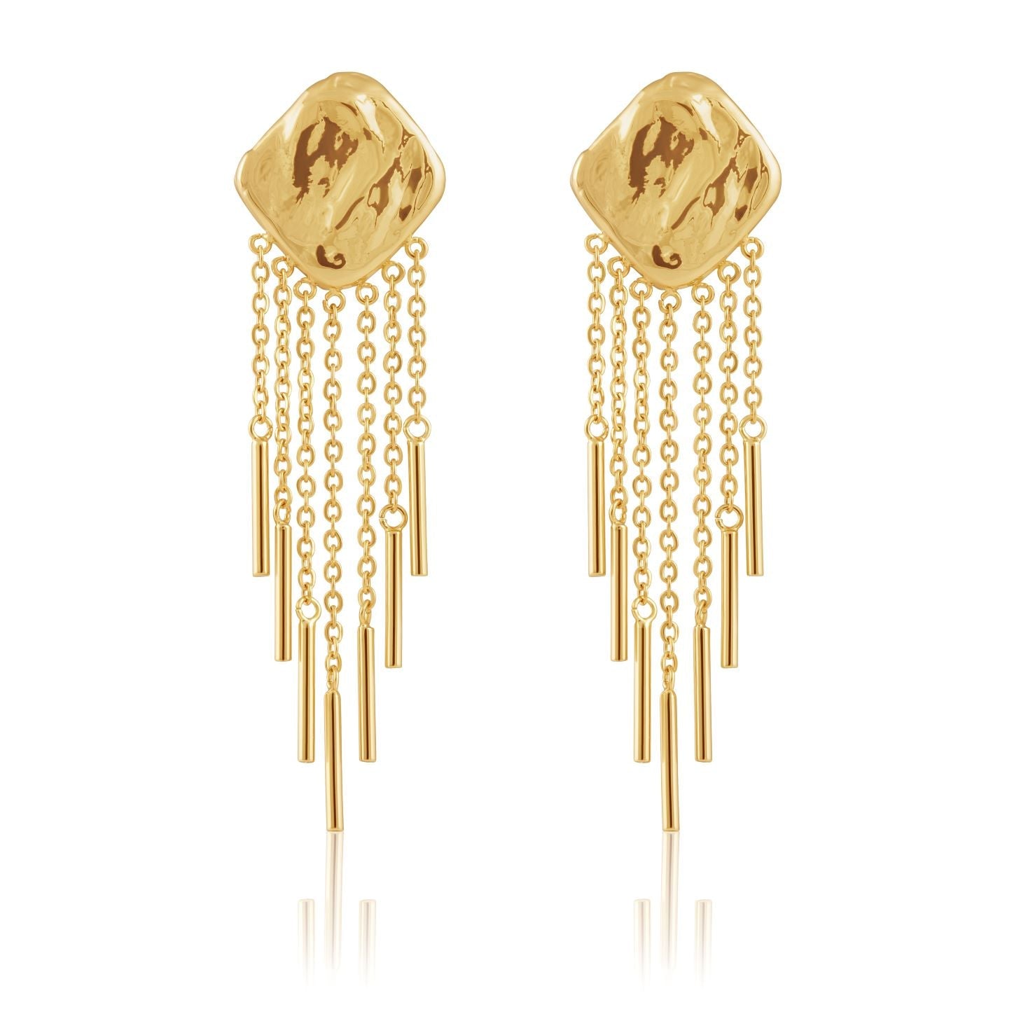 Marisol Drop Earring Earrings Sahira Jewelry Design , TASSEL EARRING, STATEMENT EARRING, HIGH FASHION JEWELRY, TARNISH RESISTANT JEWELRY, WATERPROOF JEWELRY, WATERPROOF EARRING, TARNISH RESISTANT EARRING, DANGLE EARRING, LONG EARRING