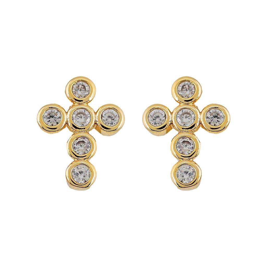 Mimi Mini Cross Earrings